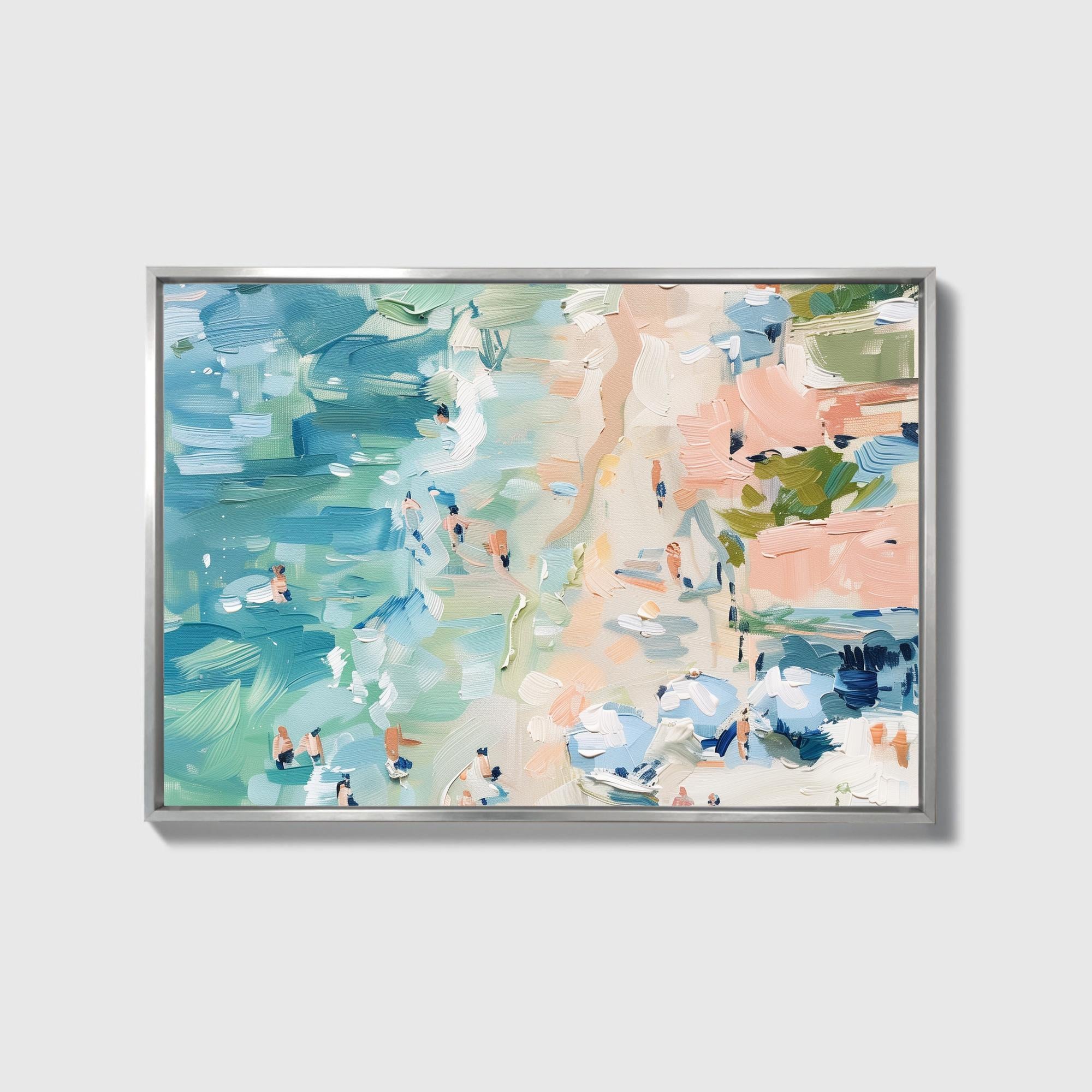 Blue & Sand Beach Canvas