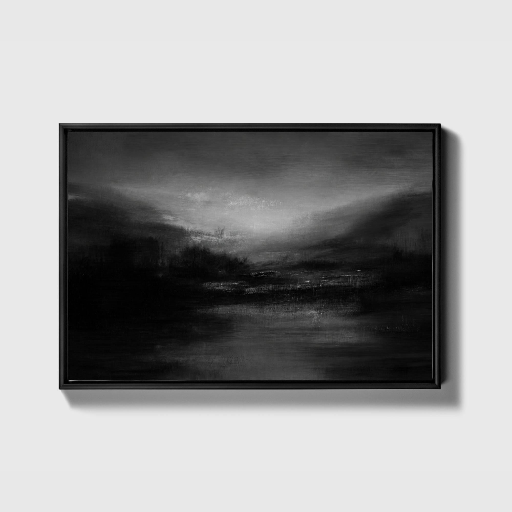 Dusk Umber Landscape Canvas