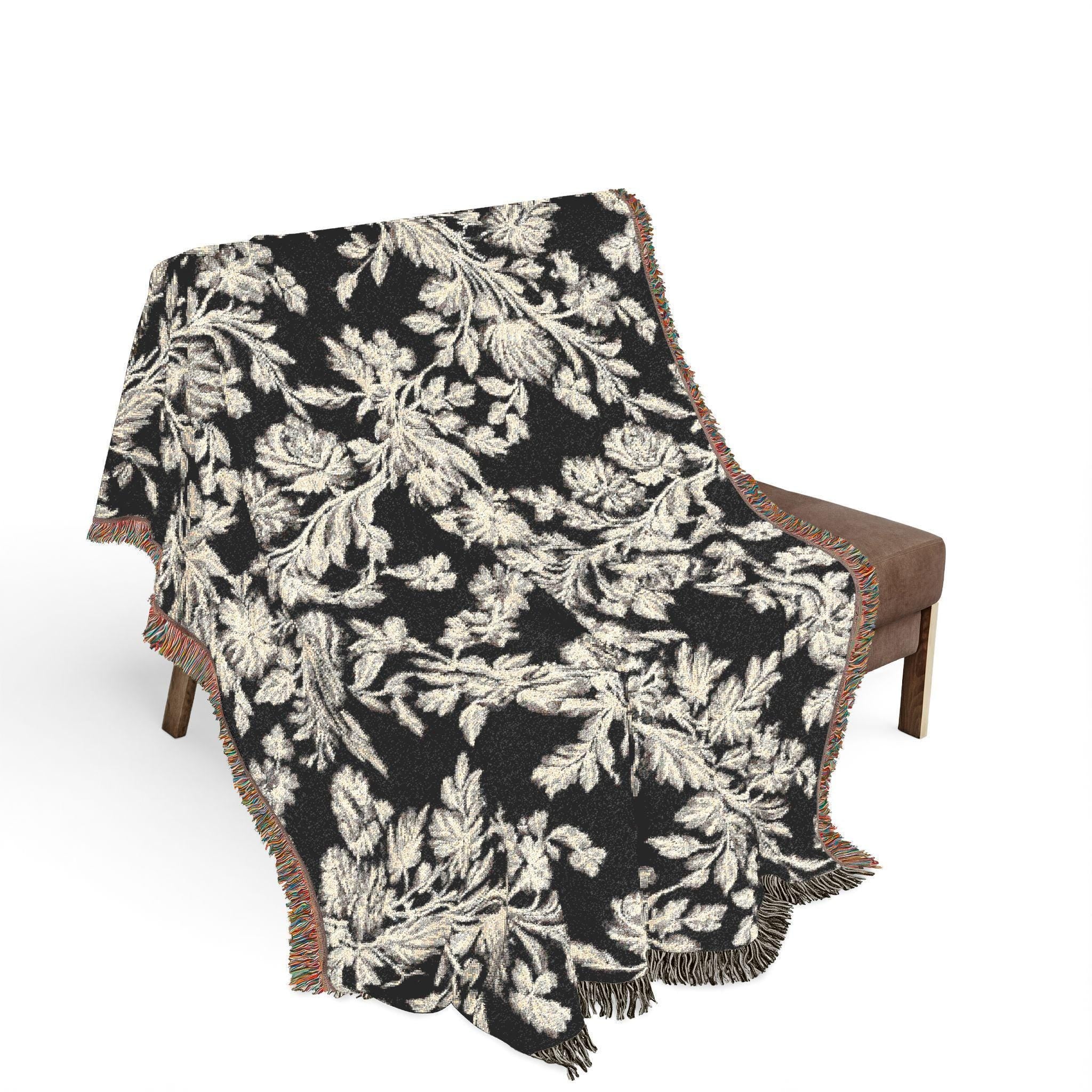 Botanical Lace Woven Throw Blanket