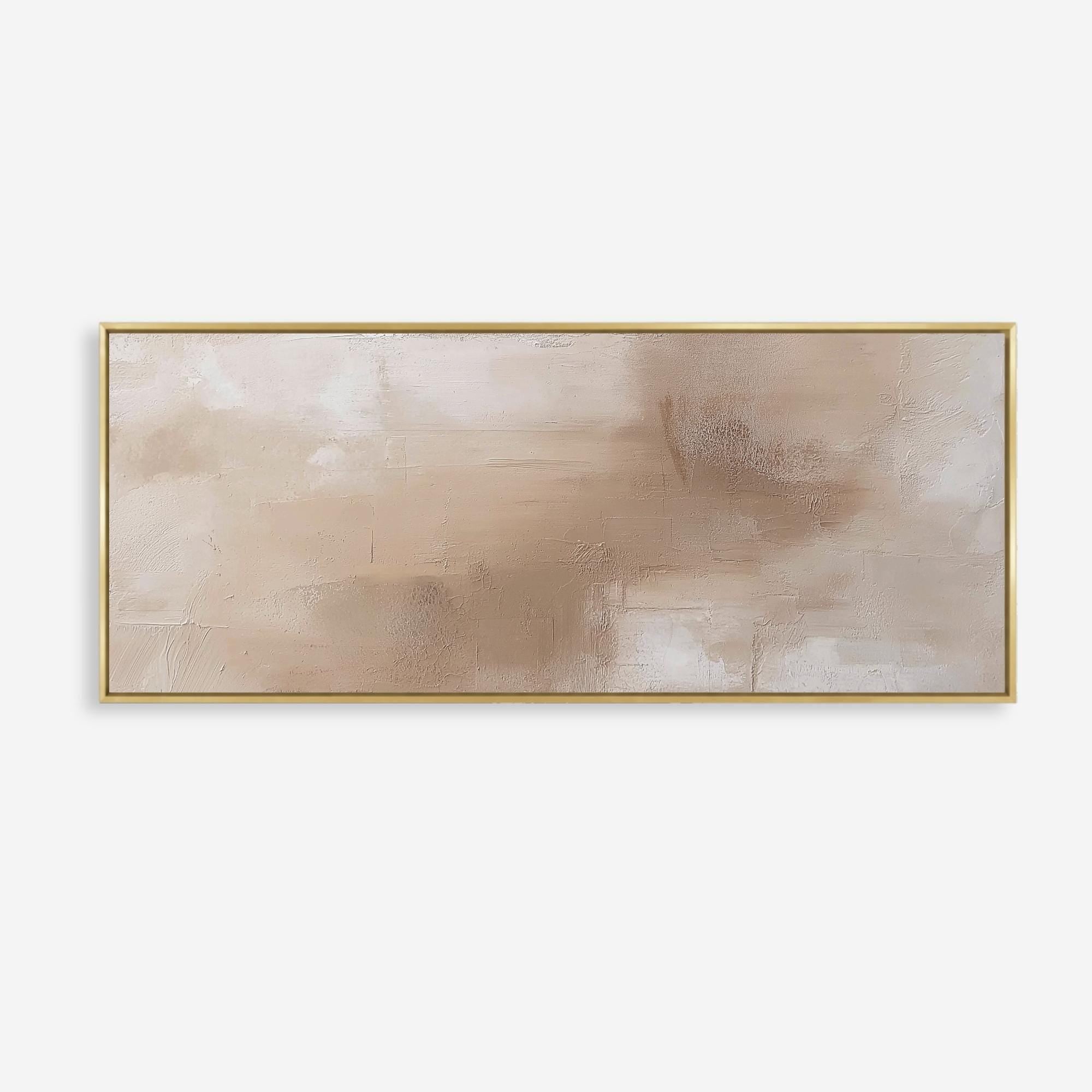 Beige Panoramic Canvas