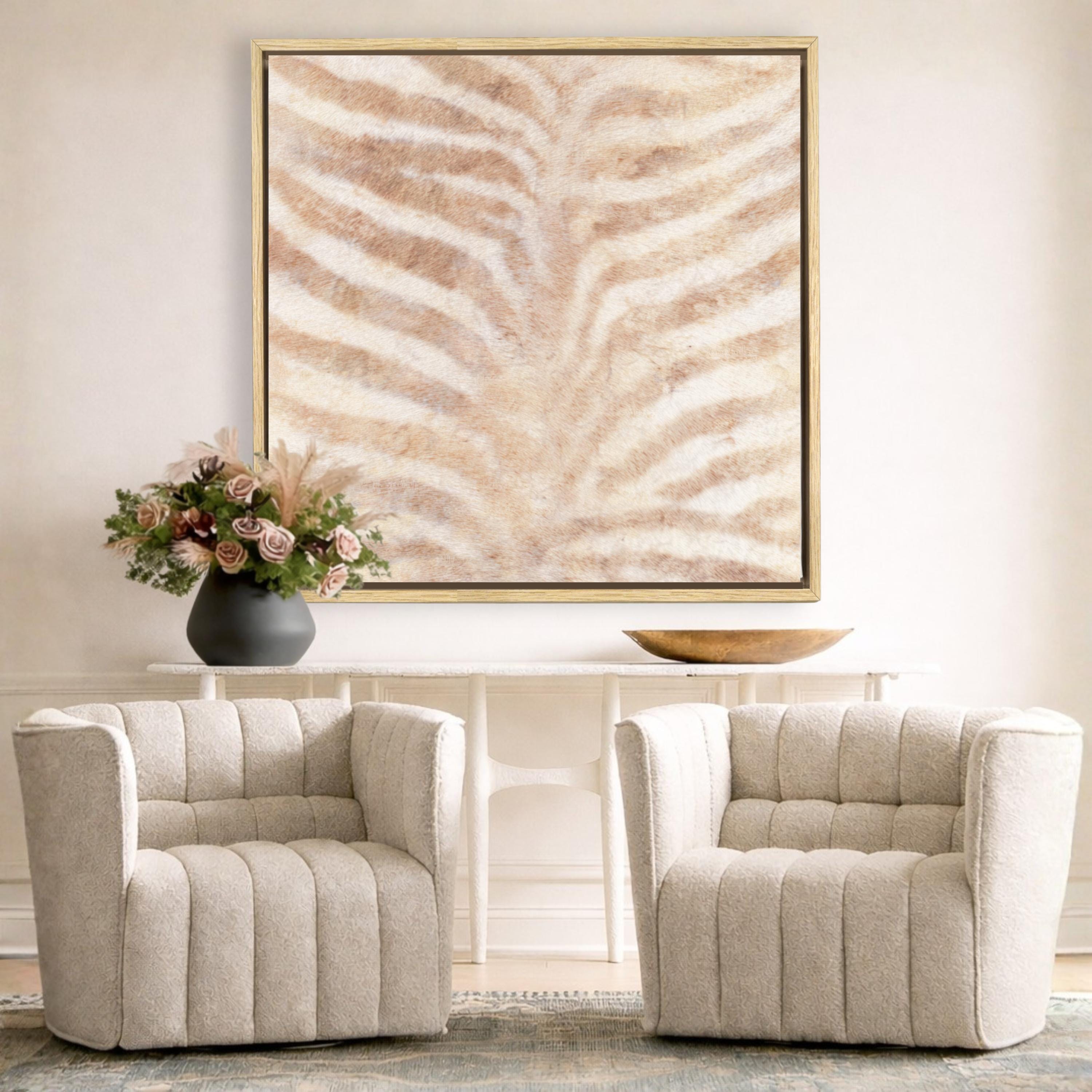 Soft Stripes Zebra Canvas