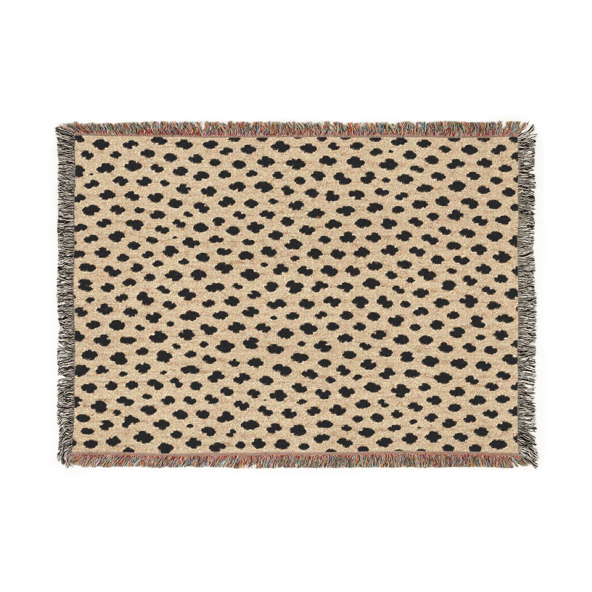 Leopard Print Woven Blanket