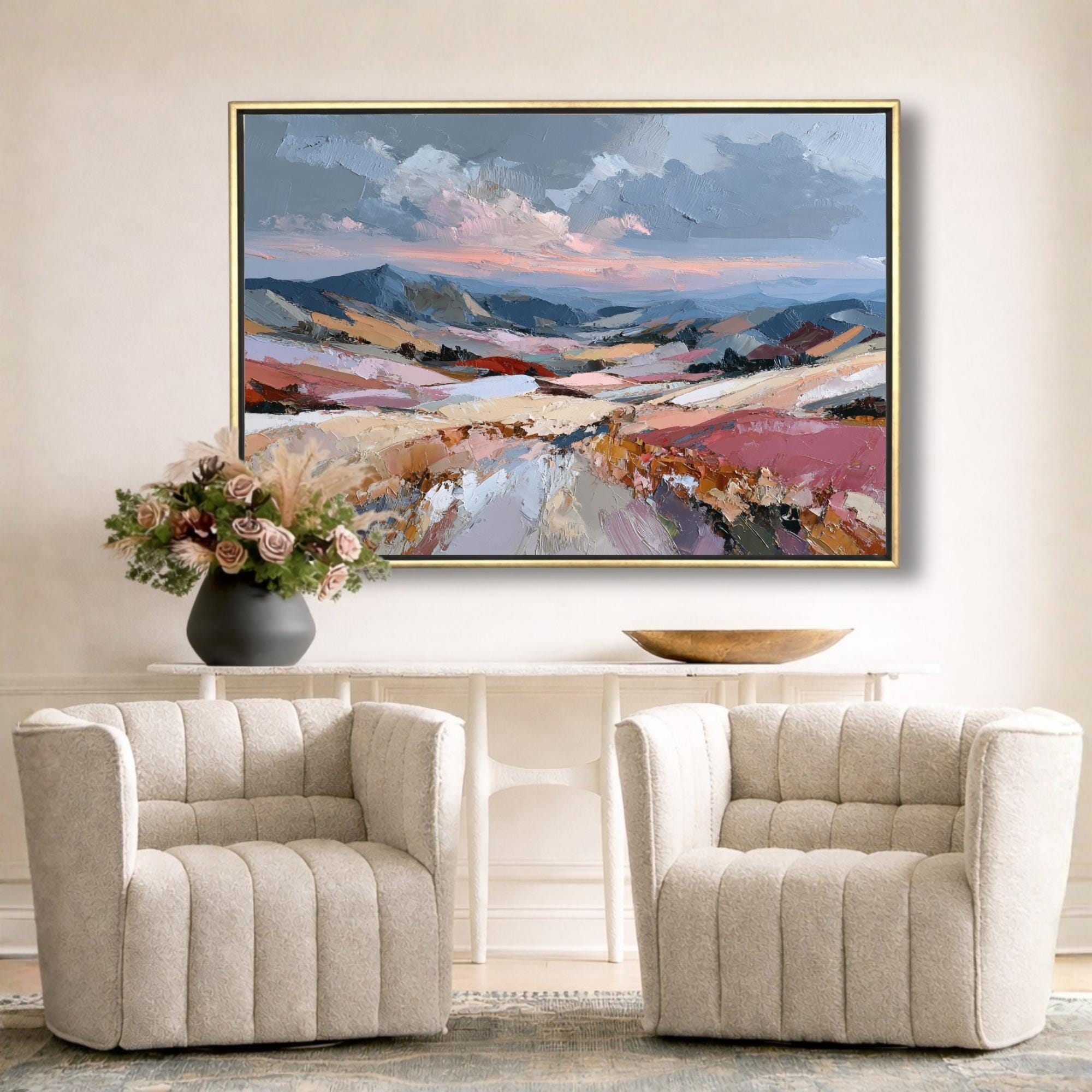 Patchwork Hills Canvas
