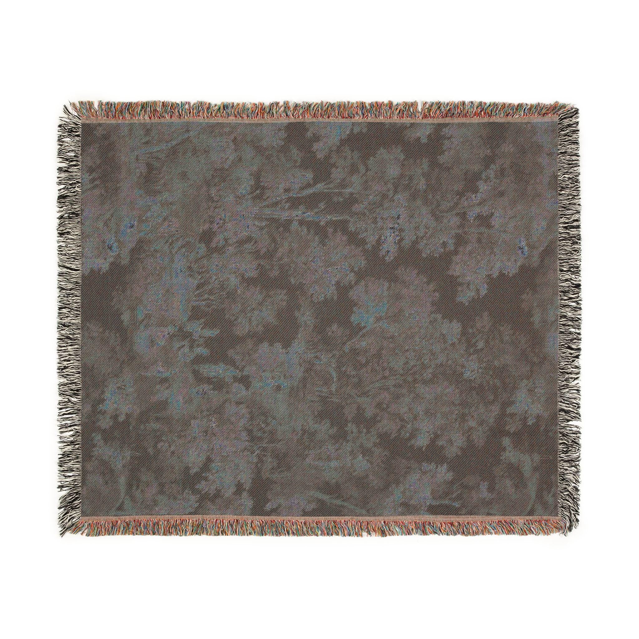 Woodland Forest Woven Throw Blanket