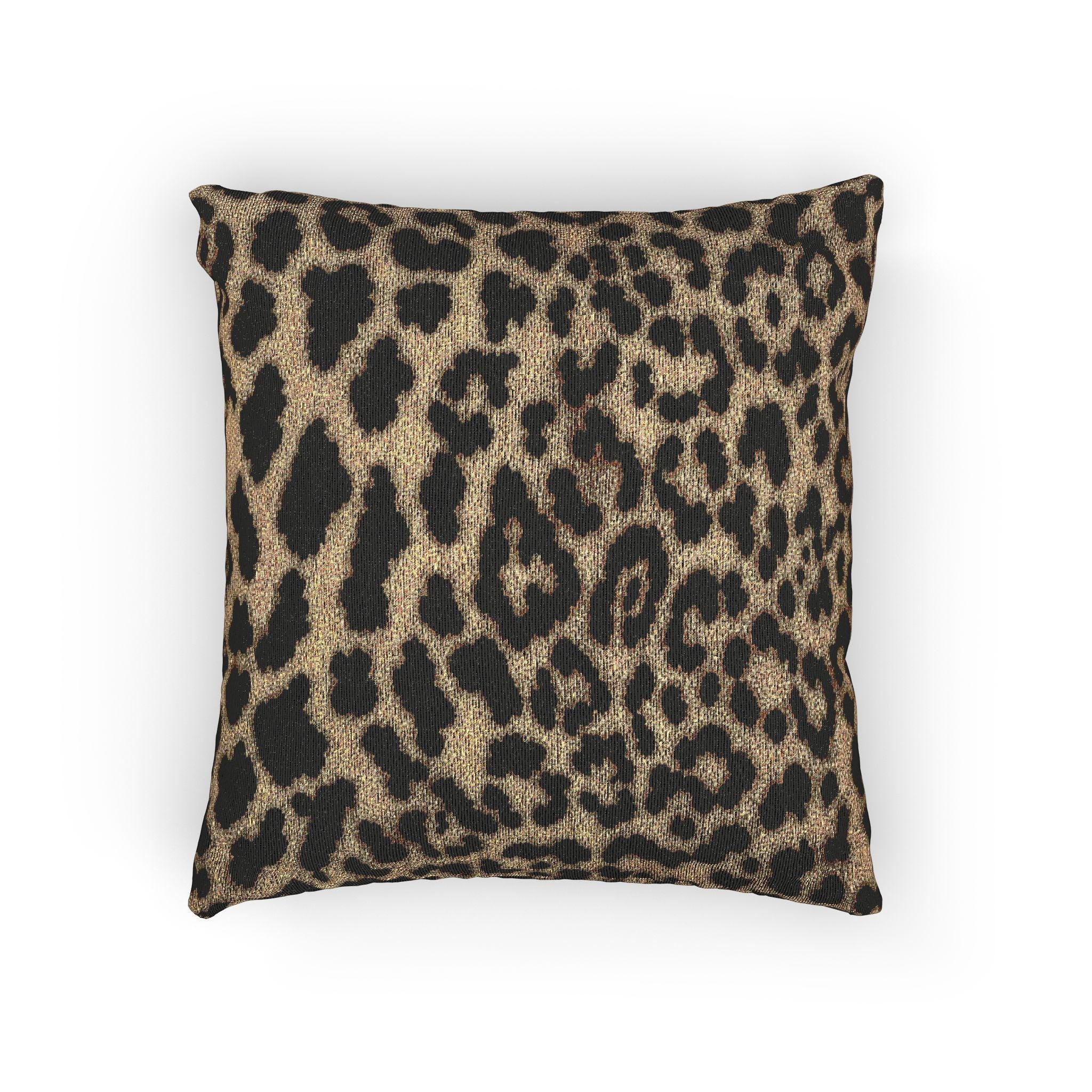 Cheetah Print Woven Pillow