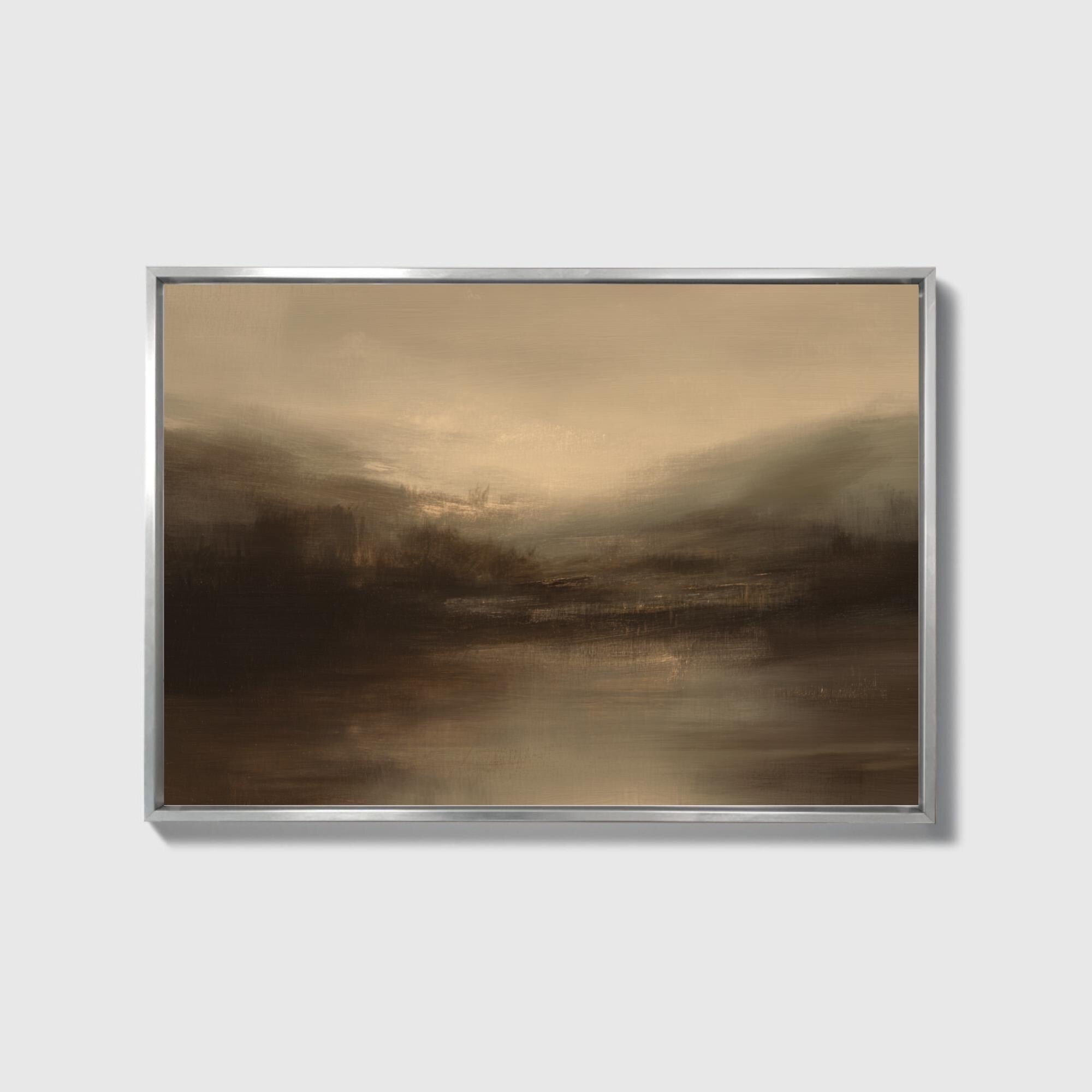 Smoky Dusk Landscape Canvas - Haven Walls