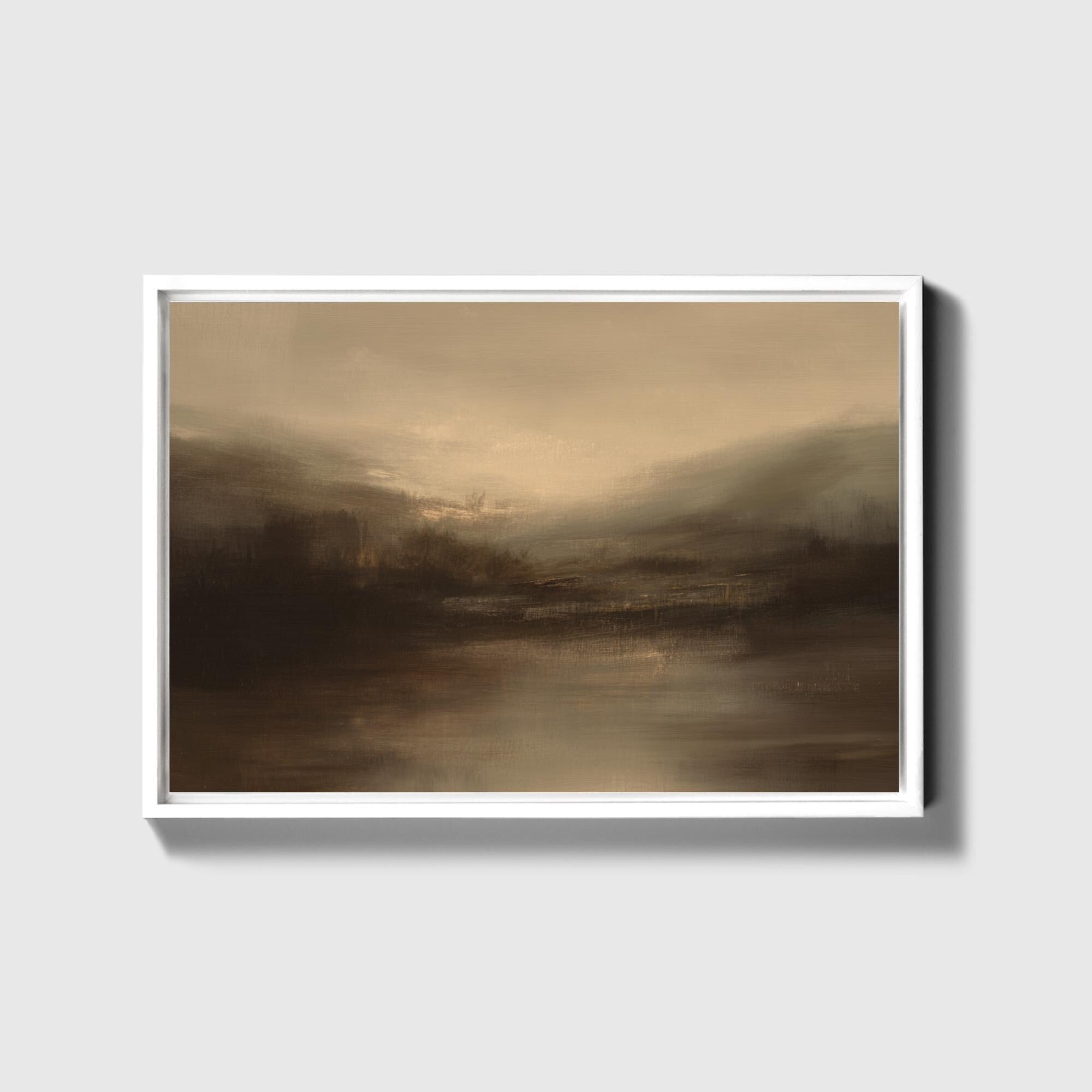 Smoky Dusk Landscape Canvas - Haven Walls