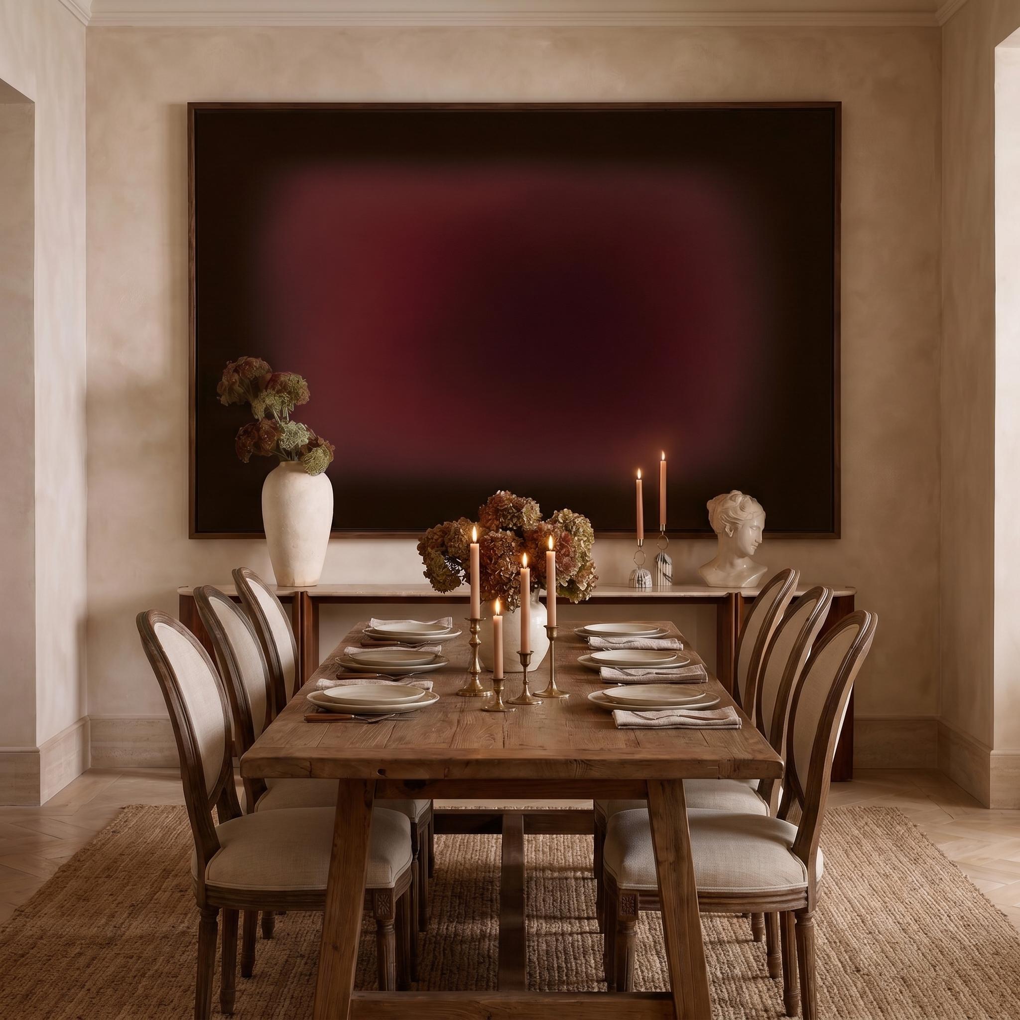 Burgundy Aura Canvas