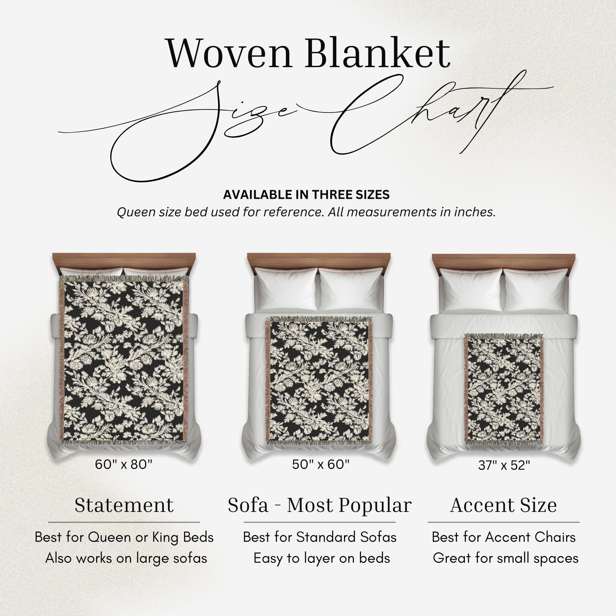 Botanical Lace Woven Throw Blanket