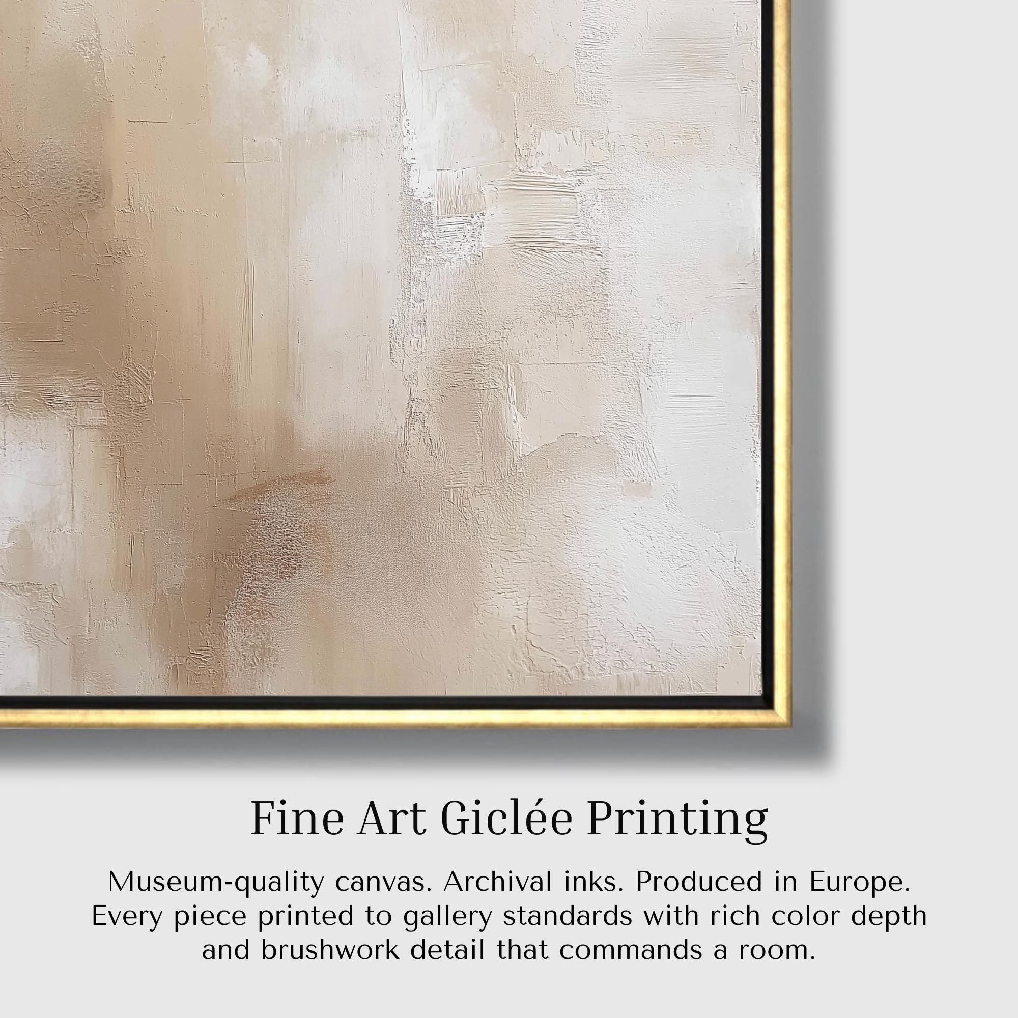 Beige Panoramic Canvas