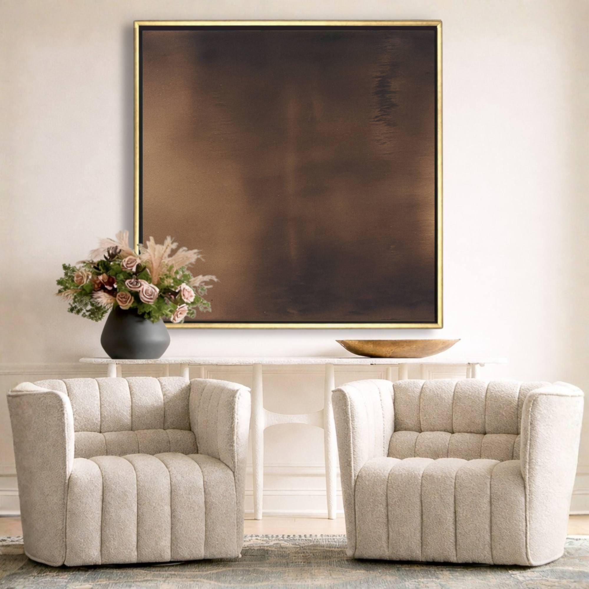 Smoky Bronze Square Canvas