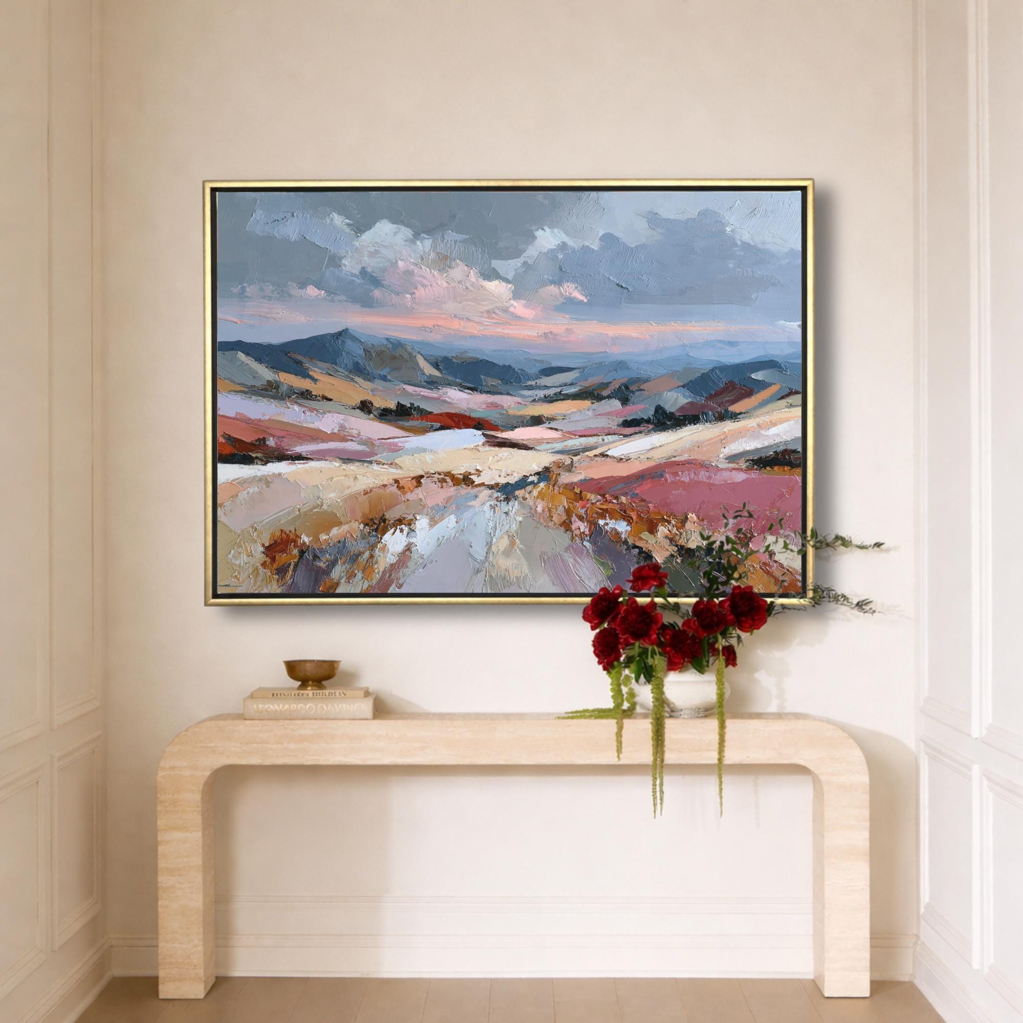 Patchwork Hills Canvas