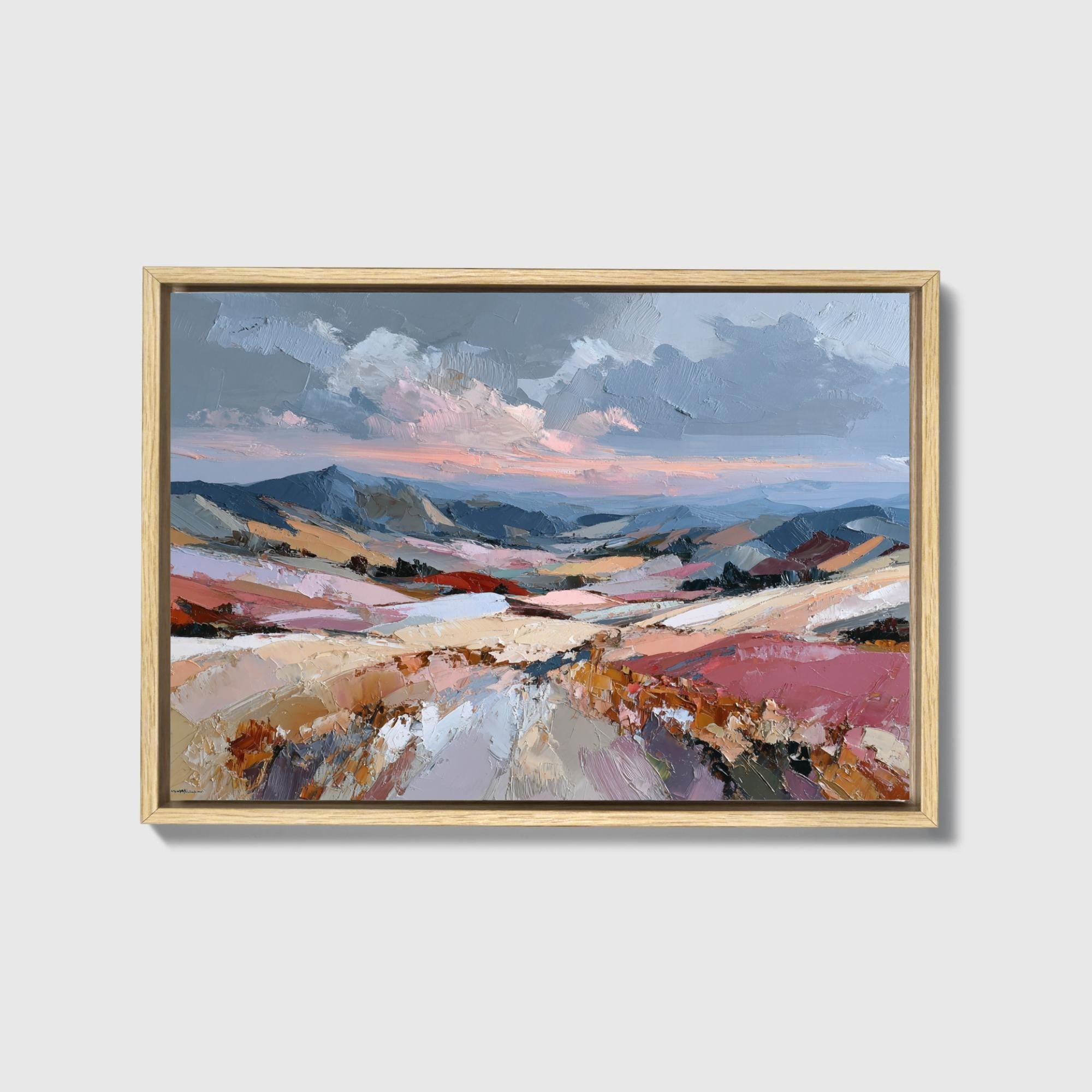 Patchwork Hills Canvas