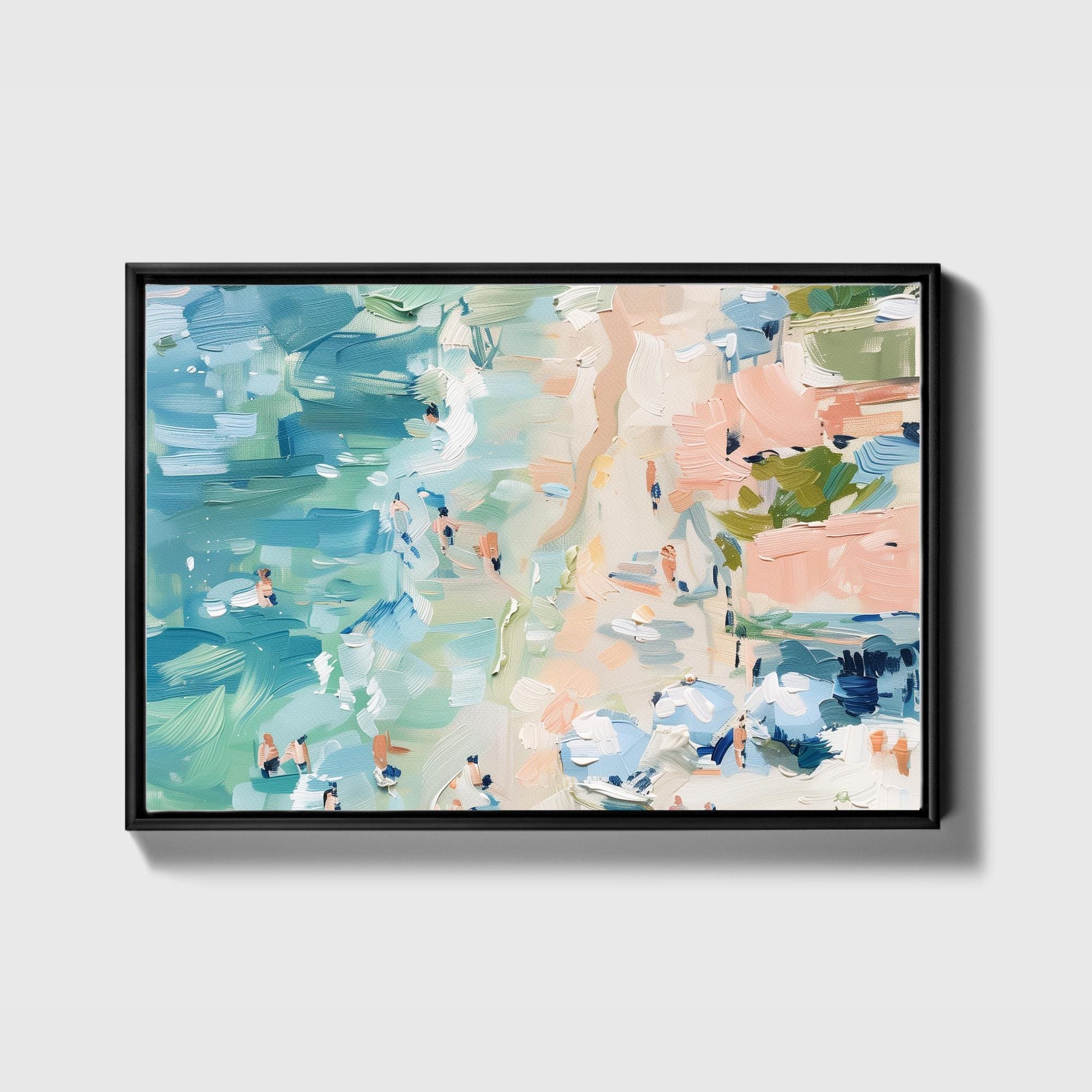 Blue & Sand Beach Canvas