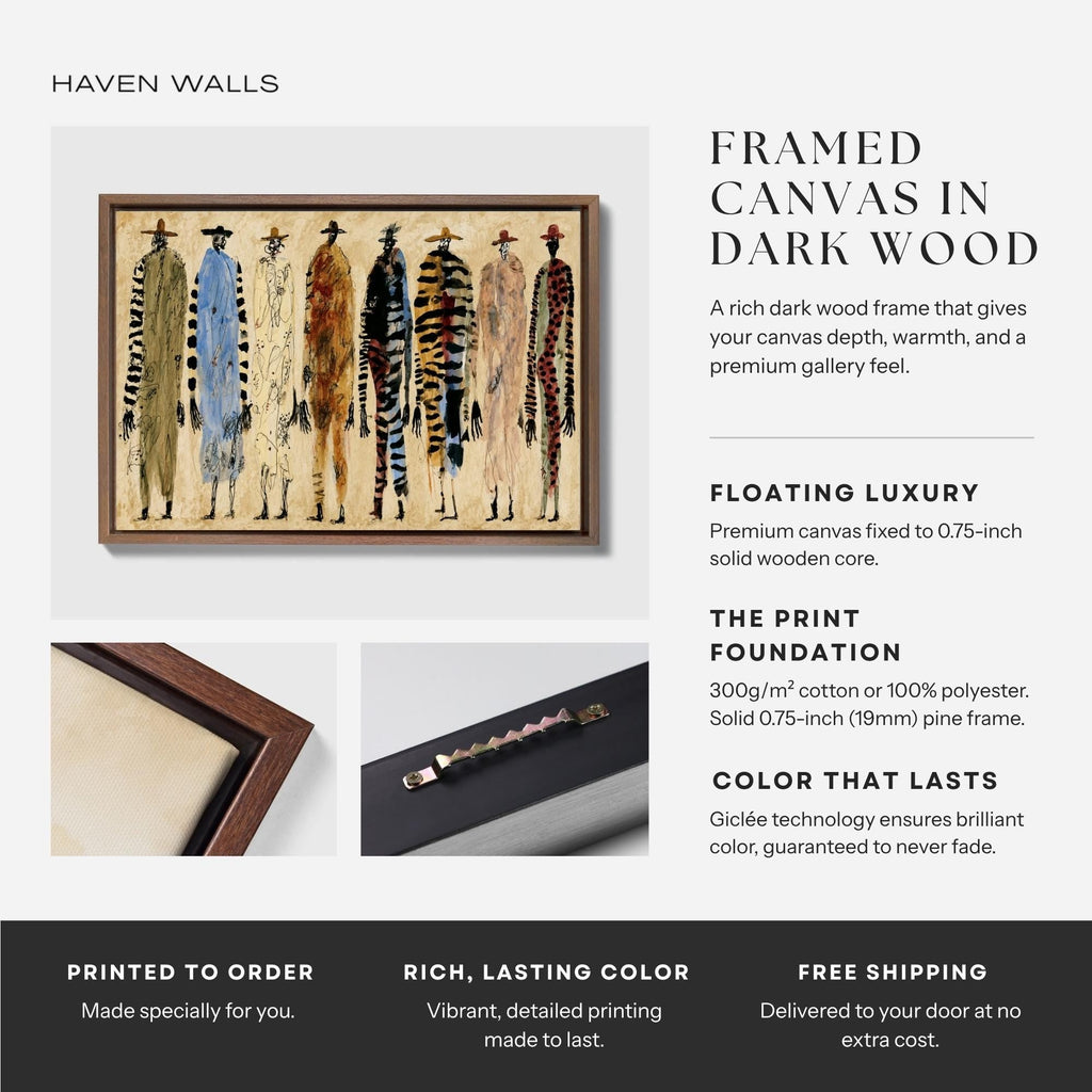 Abstract Fashion Figure Canvas - Haven Walls