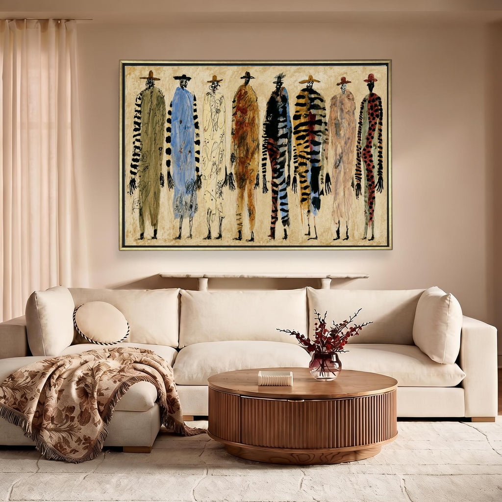Abstract Fashion Figure Canvas - Haven Walls