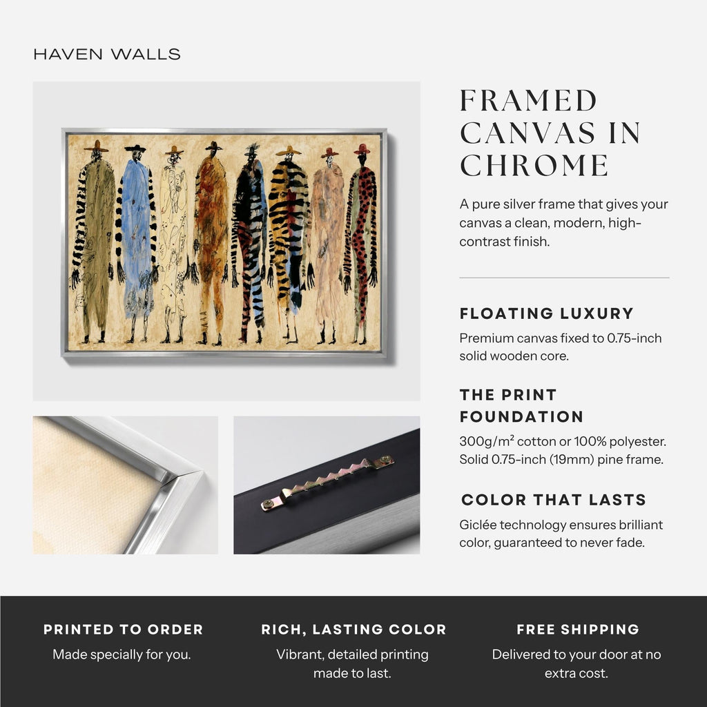 Abstract Fashion Figure Canvas - Haven Walls