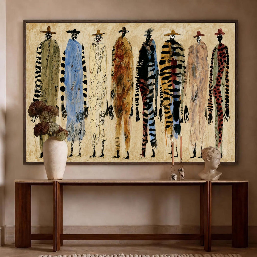 Abstract Fashion Figure Canvas - Haven Walls