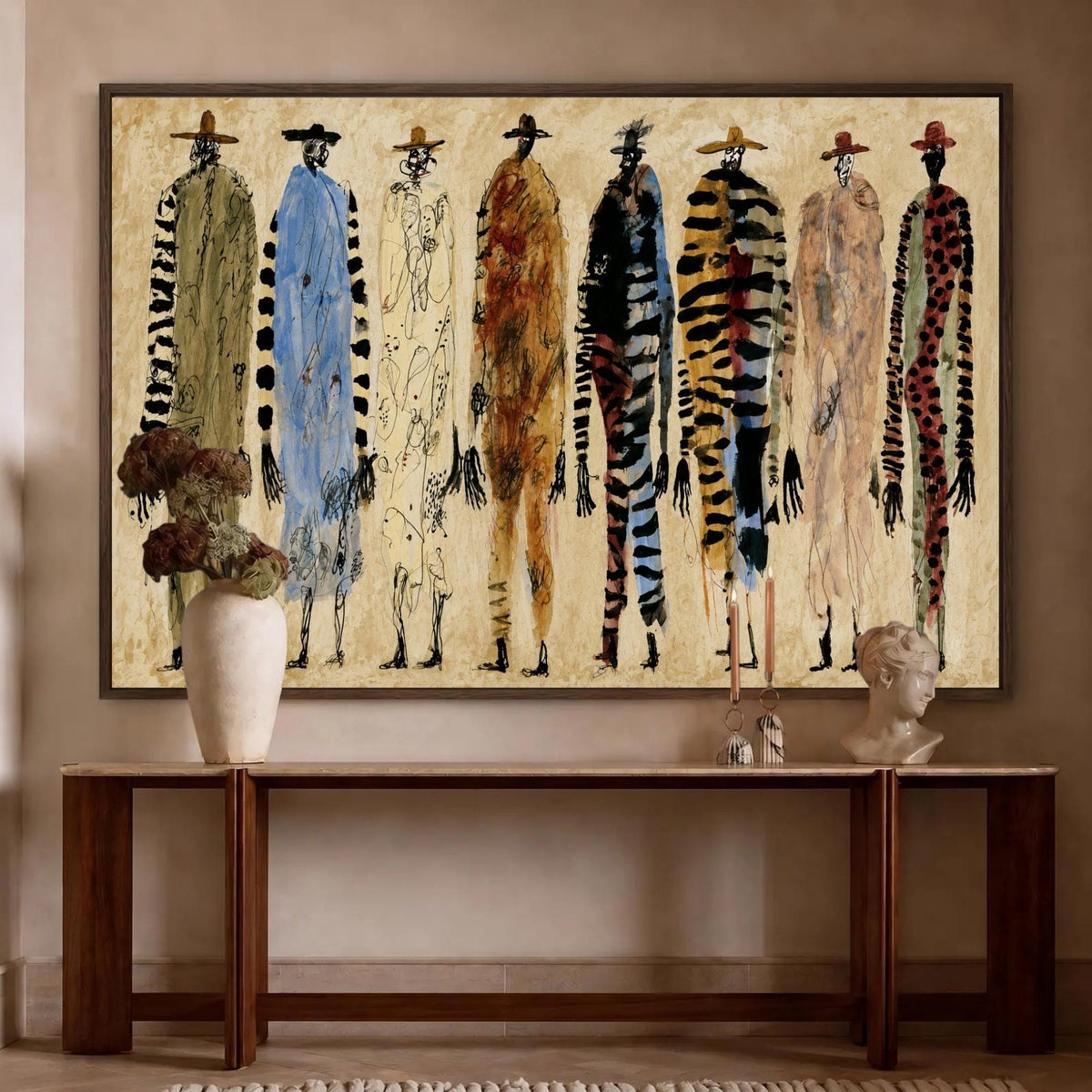 Abstract Fashion Figure Canvas - Haven Walls