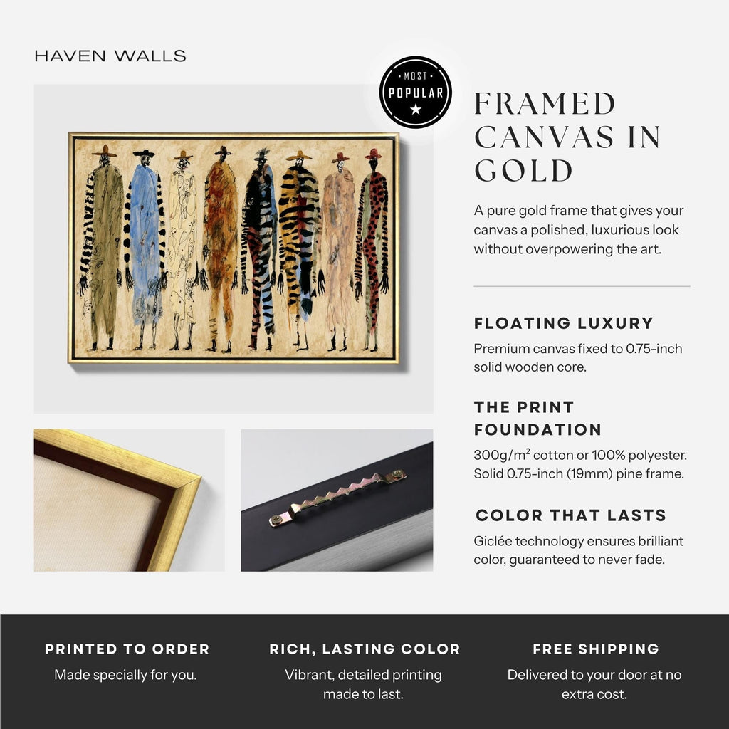 Abstract Fashion Figure Canvas - Haven Walls