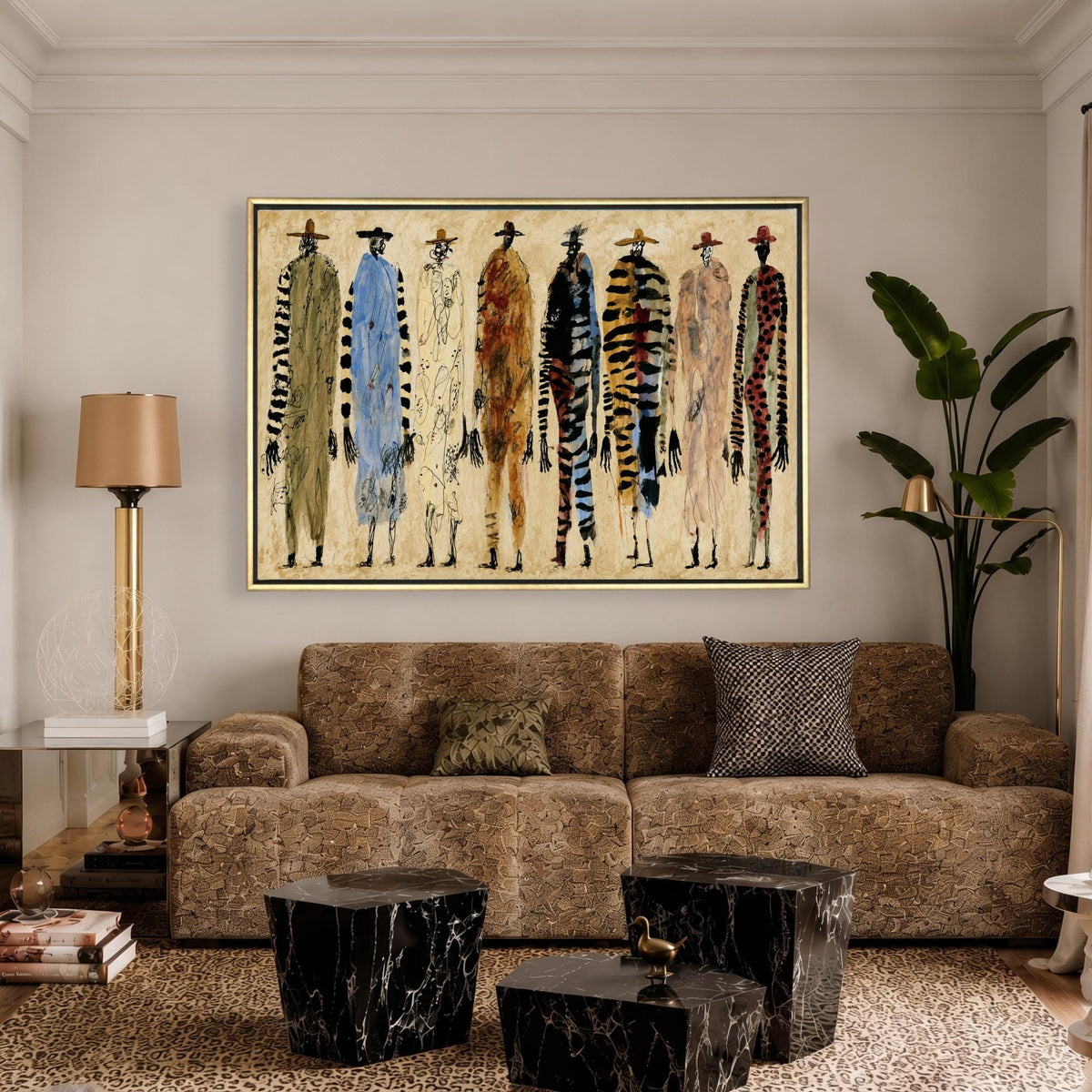 Abstract Fashion Figure Canvas - Haven Walls