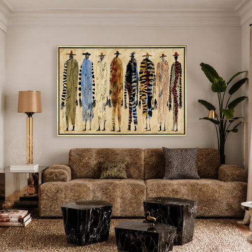 Abstract Fashion Figure Canvas - Haven Walls
