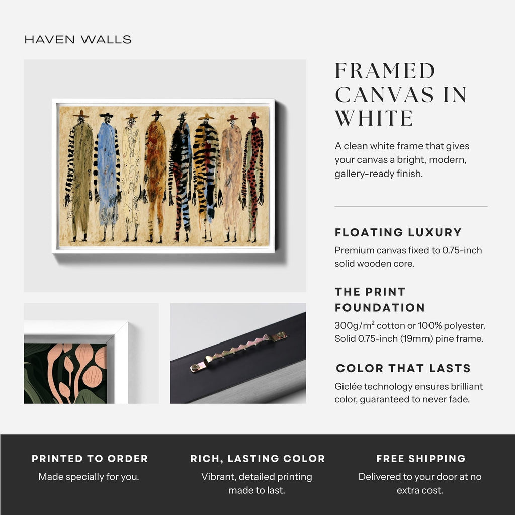 Abstract Fashion Figure Canvas - Haven Walls