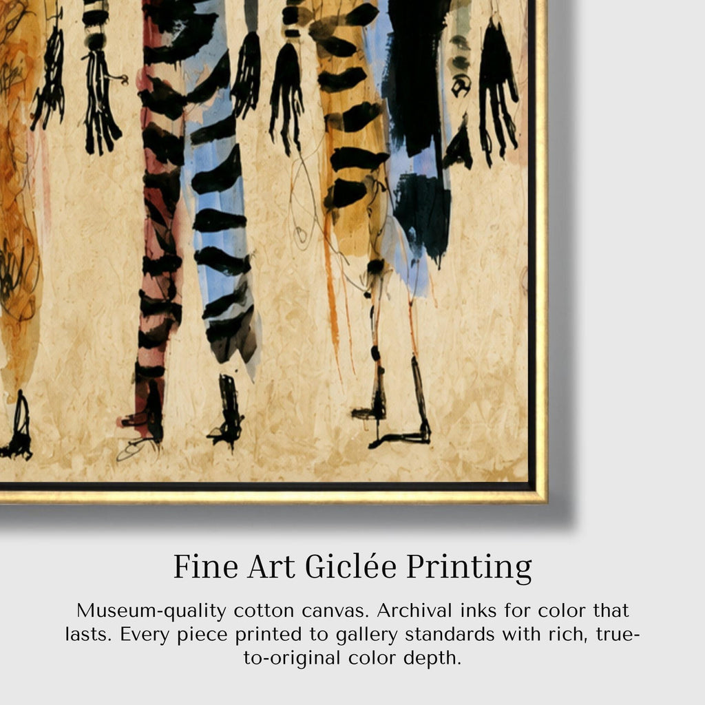 Abstract Fashion Figure Canvas - Haven Walls