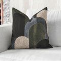 Baby Blue Art Deco Woven Pillow with Insert, 17" x 18" - Haven Walls