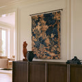 Blue & Rust Woven Wall Tapestry - Haven Walls