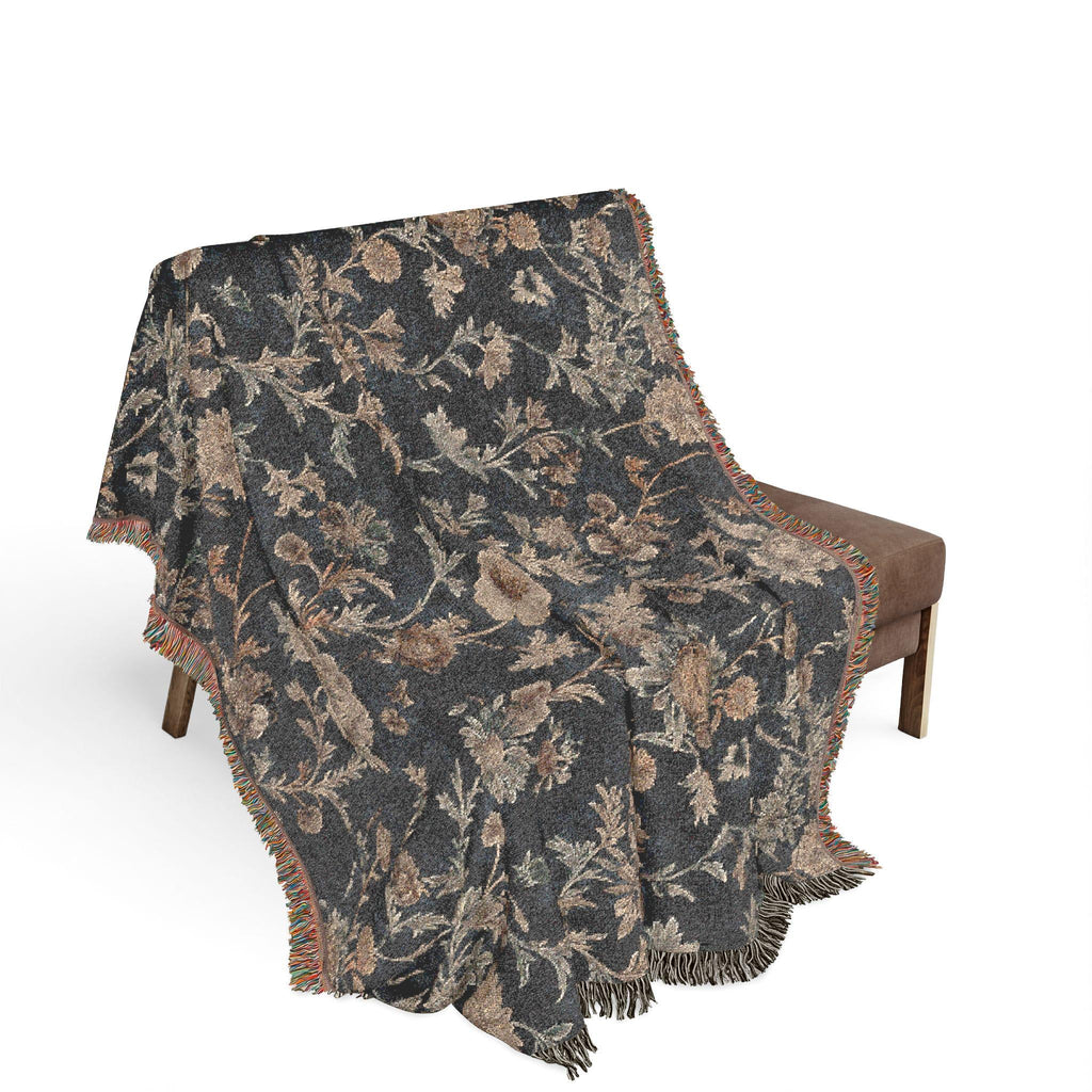Botanical Baroque Woven Throw Blanket - Haven Walls