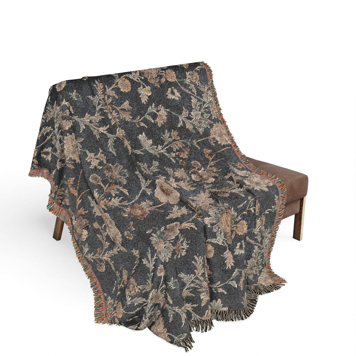 Botanical Baroque Woven Throw Blanket - Haven Walls