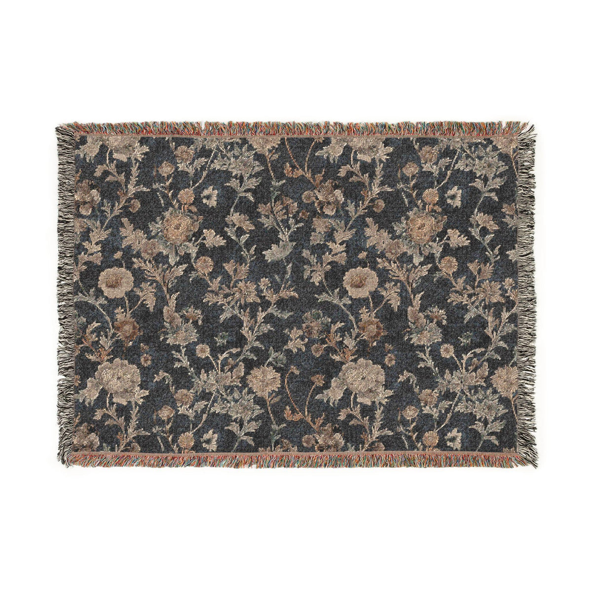 Botanical Baroque Woven Throw Blanket - Haven Walls