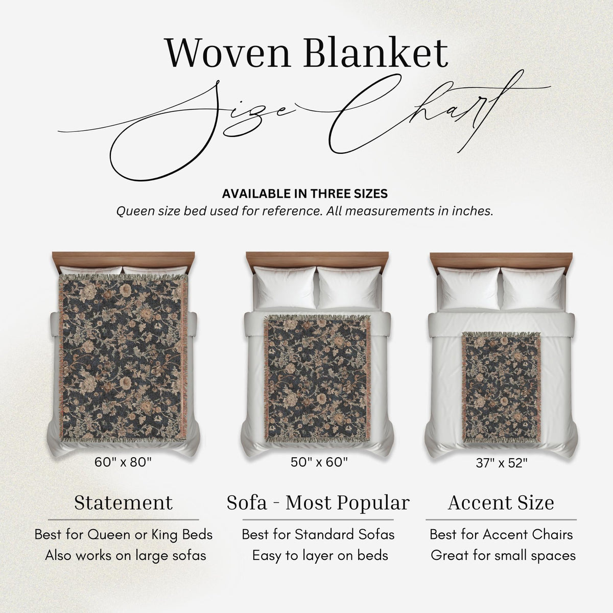 Botanical Baroque Woven Throw Blanket - Haven Walls