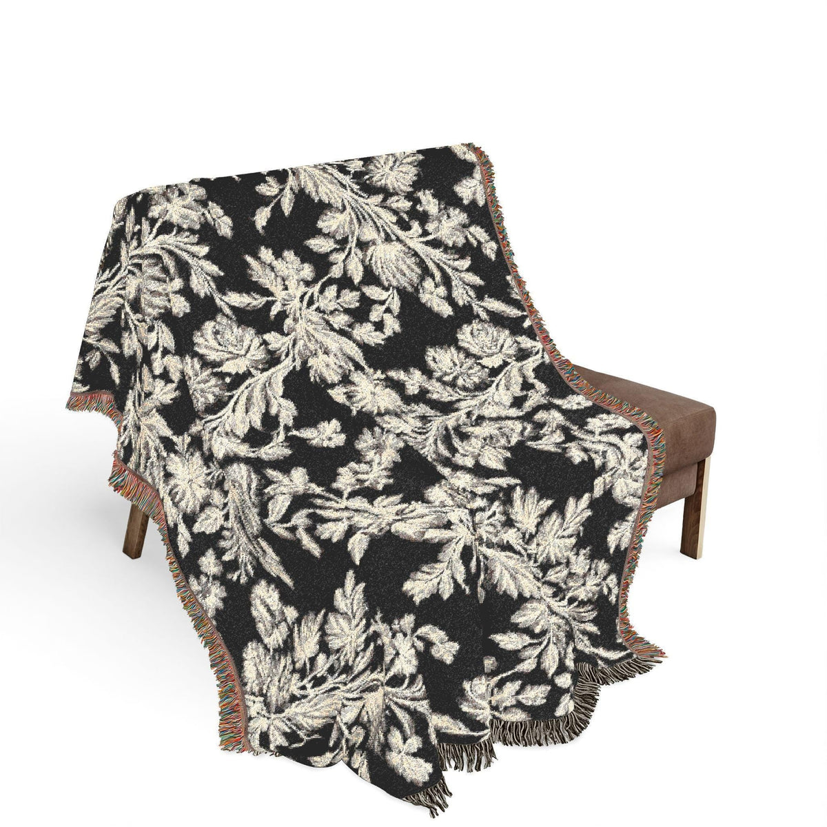 Botanical Lace Woven Throw Blanket - Haven Walls