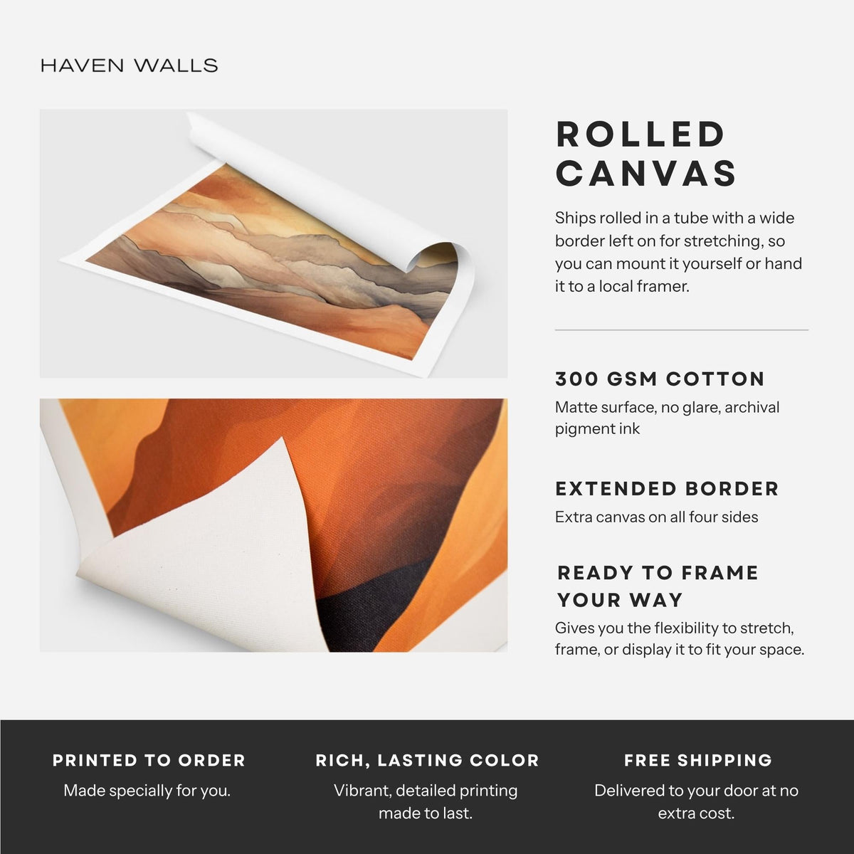 Brown Woodland Diptych Canvas Set - Haven Walls