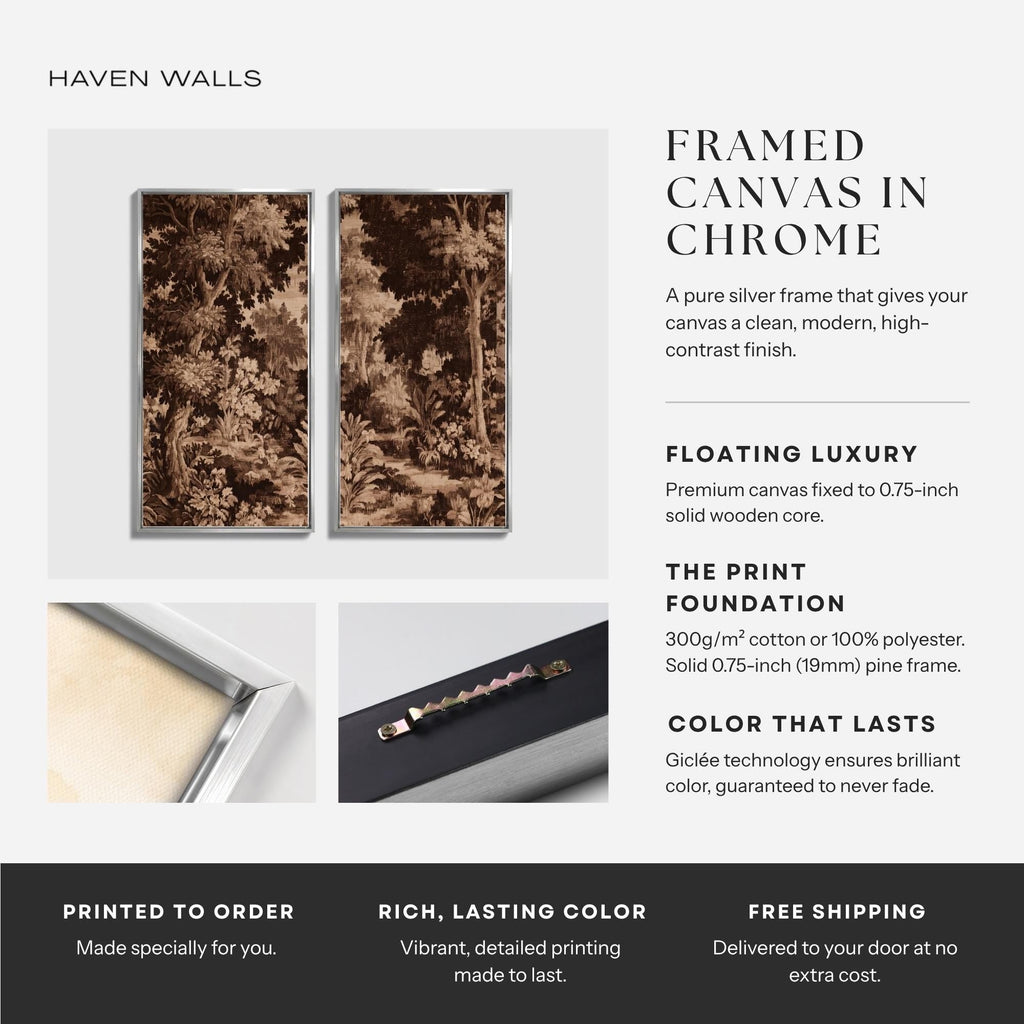 Brown Woodland Diptych Canvas Set - Haven Walls