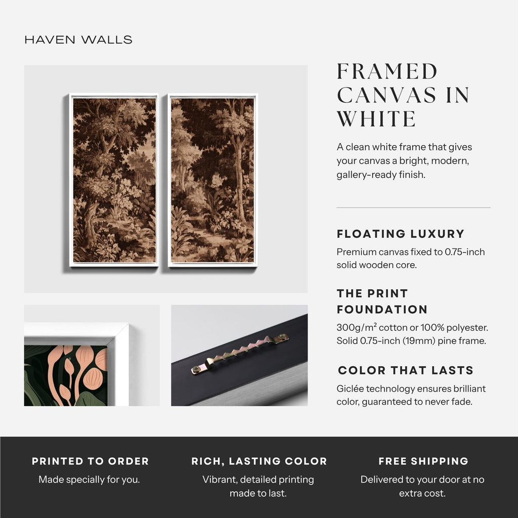 Brown Woodland Diptych Canvas Set - Haven Walls