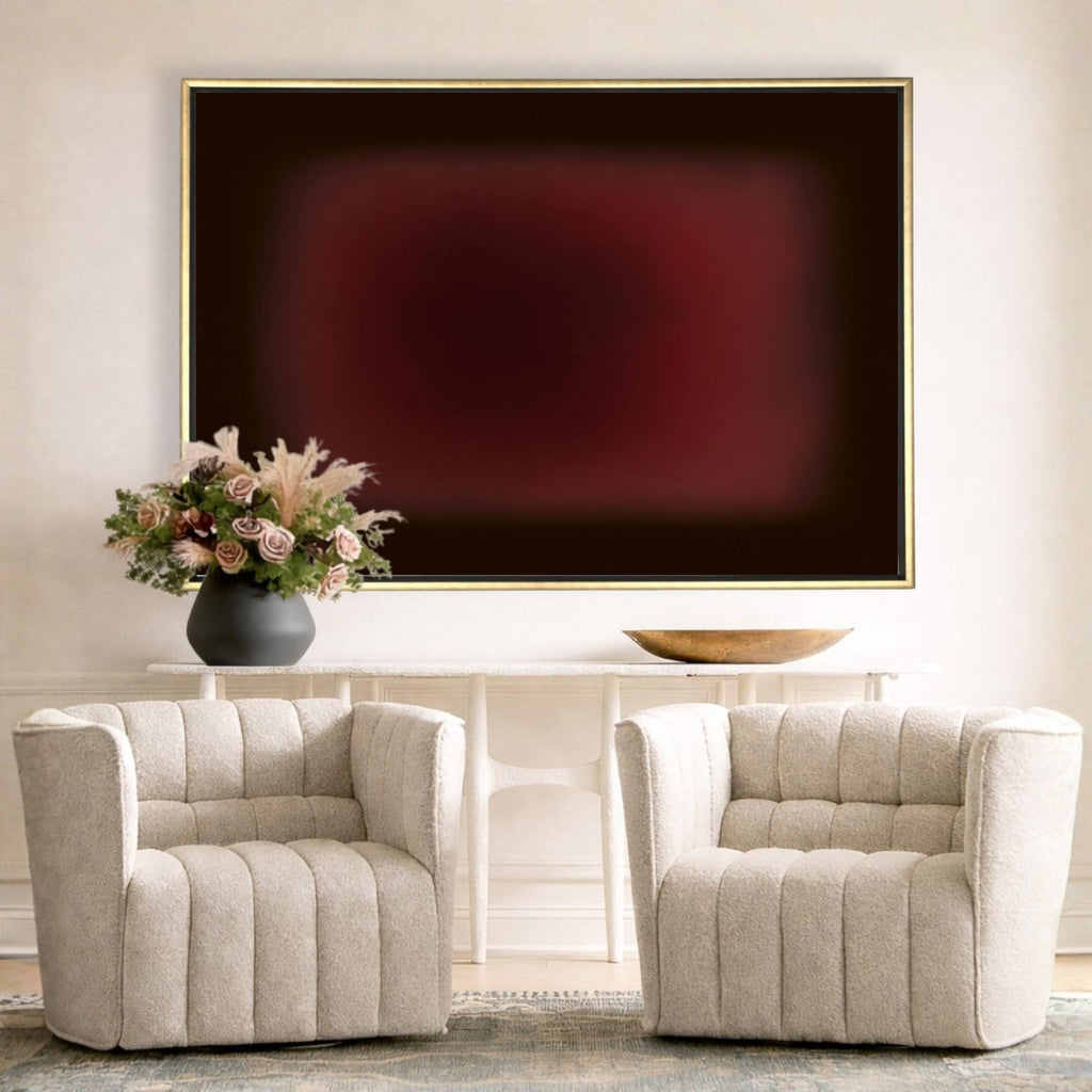 Burgundy Aura Canvas - Haven Walls