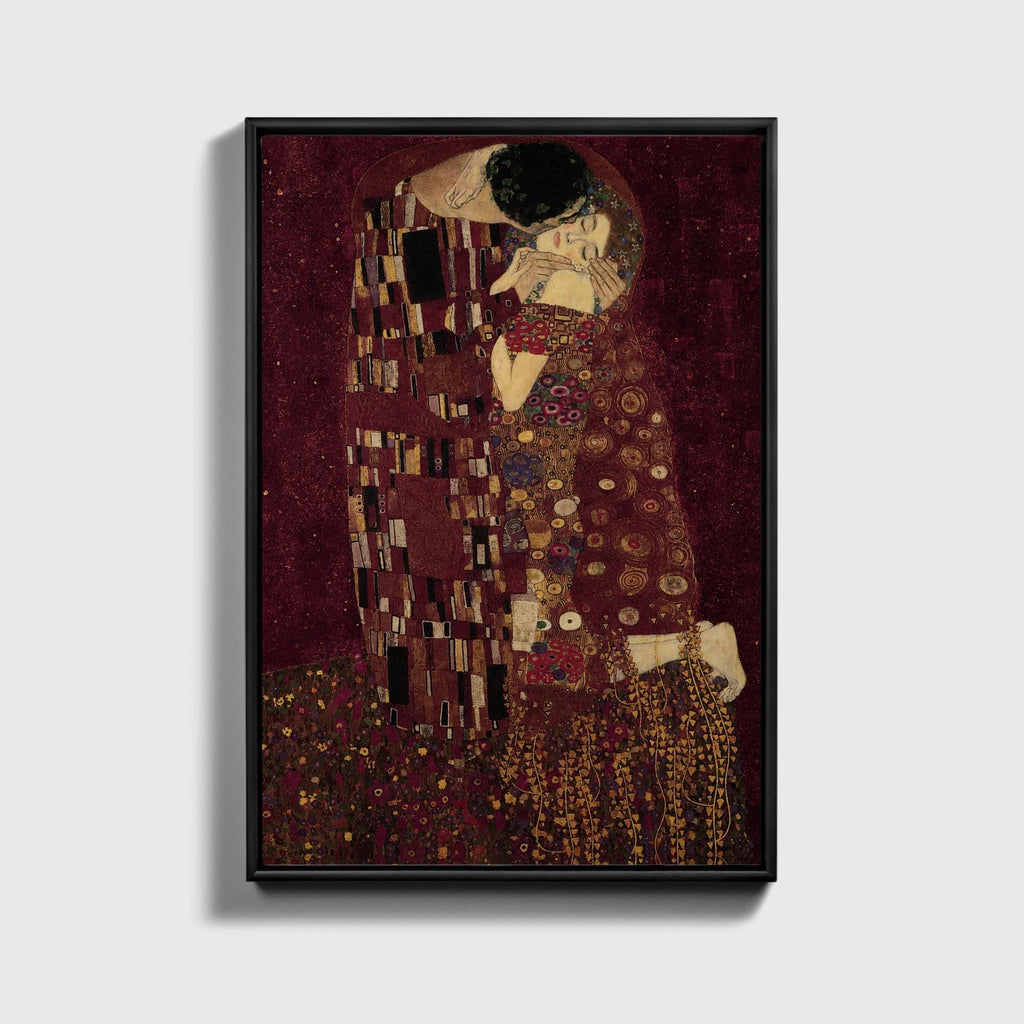 Burgundy Kiss Canvas - Haven Walls
