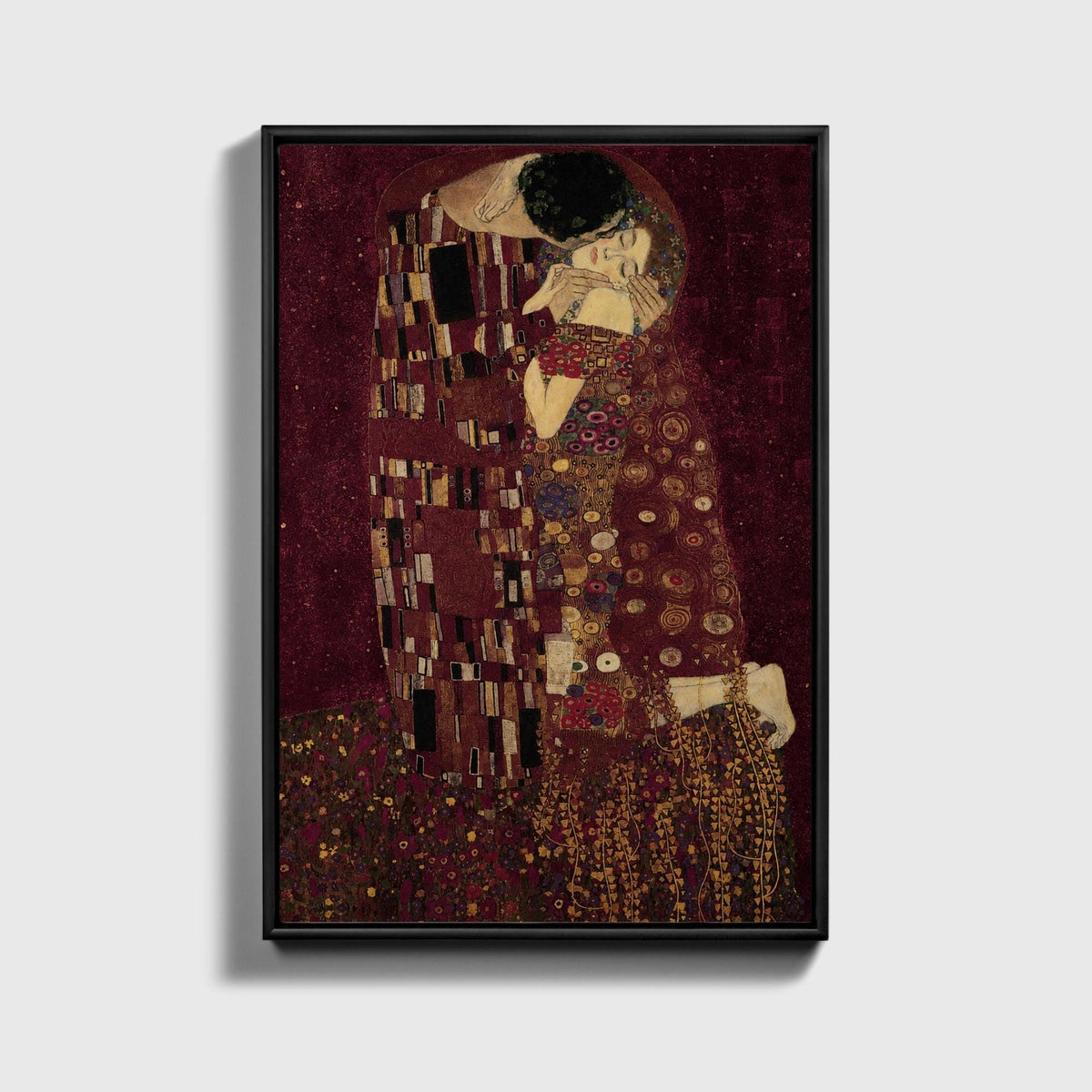 Burgundy Kiss Canvas - Haven Walls