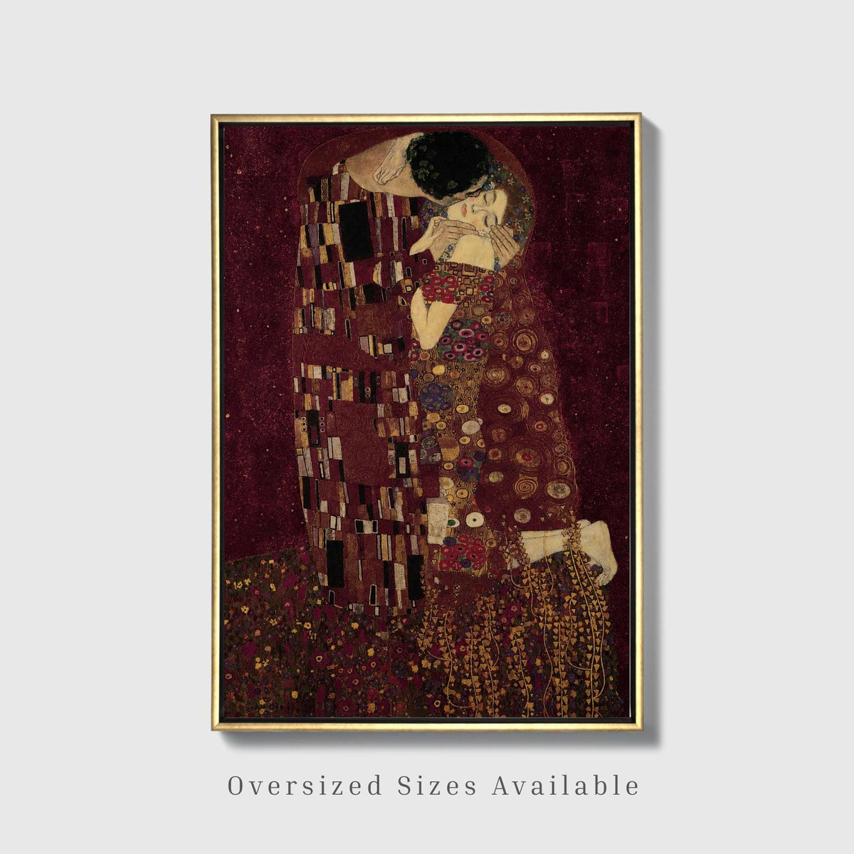 Burgundy Kiss Canvas - Haven Walls