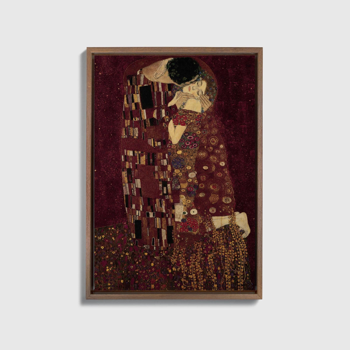Burgundy Kiss Canvas - Haven Walls