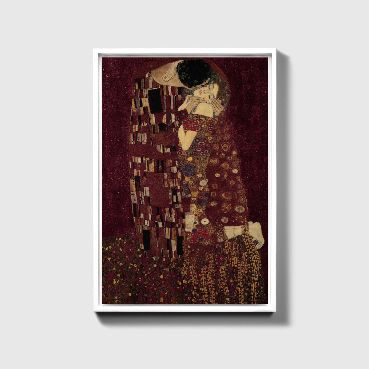 Burgundy Kiss Canvas - Haven Walls