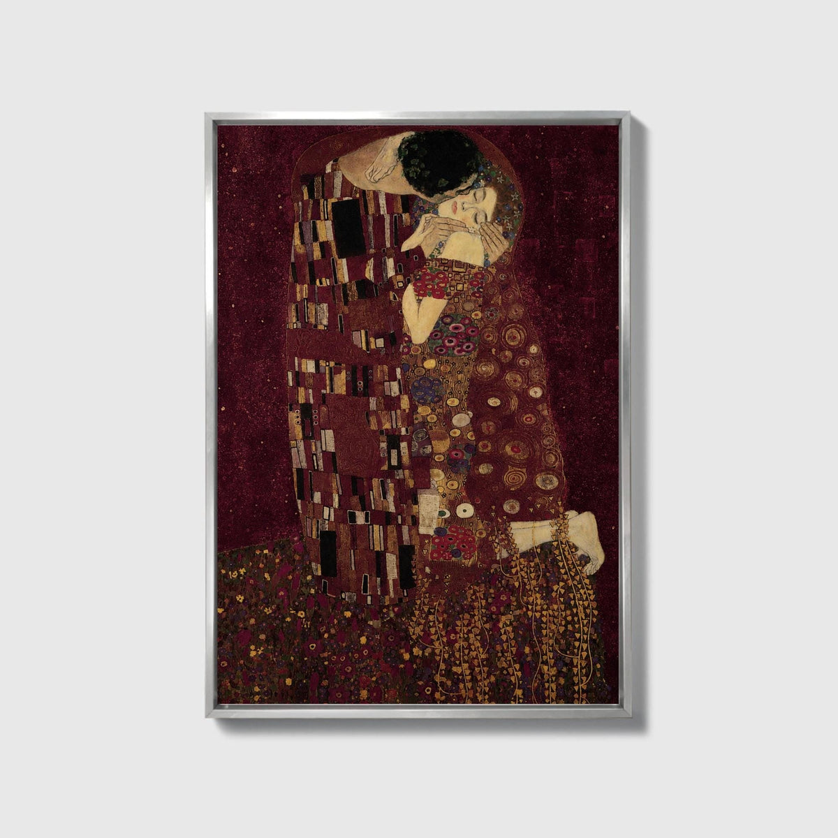 Burgundy Kiss Canvas - Haven Walls