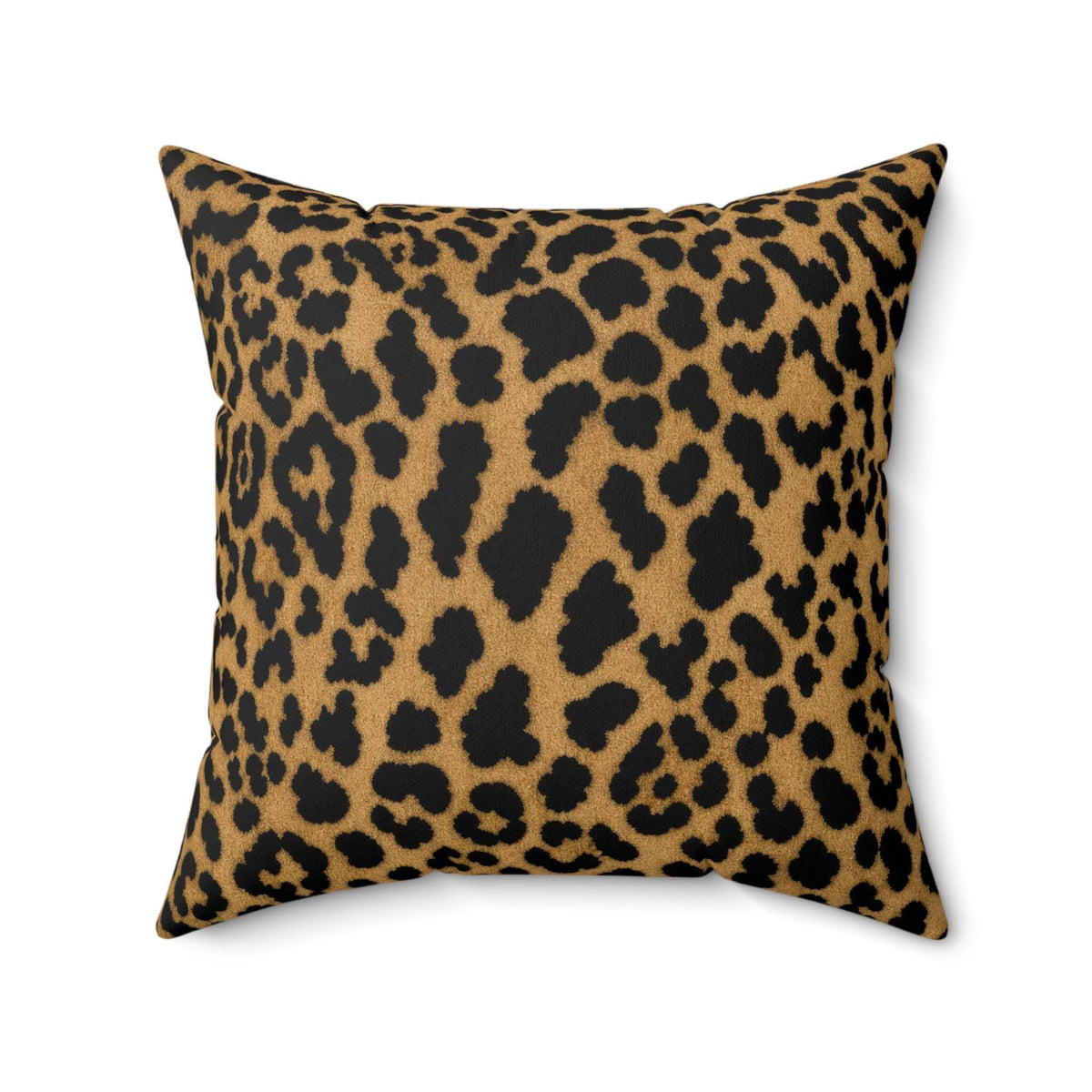 Cheetah Print Faux Linen Throw Pillow with Insert - Haven Walls