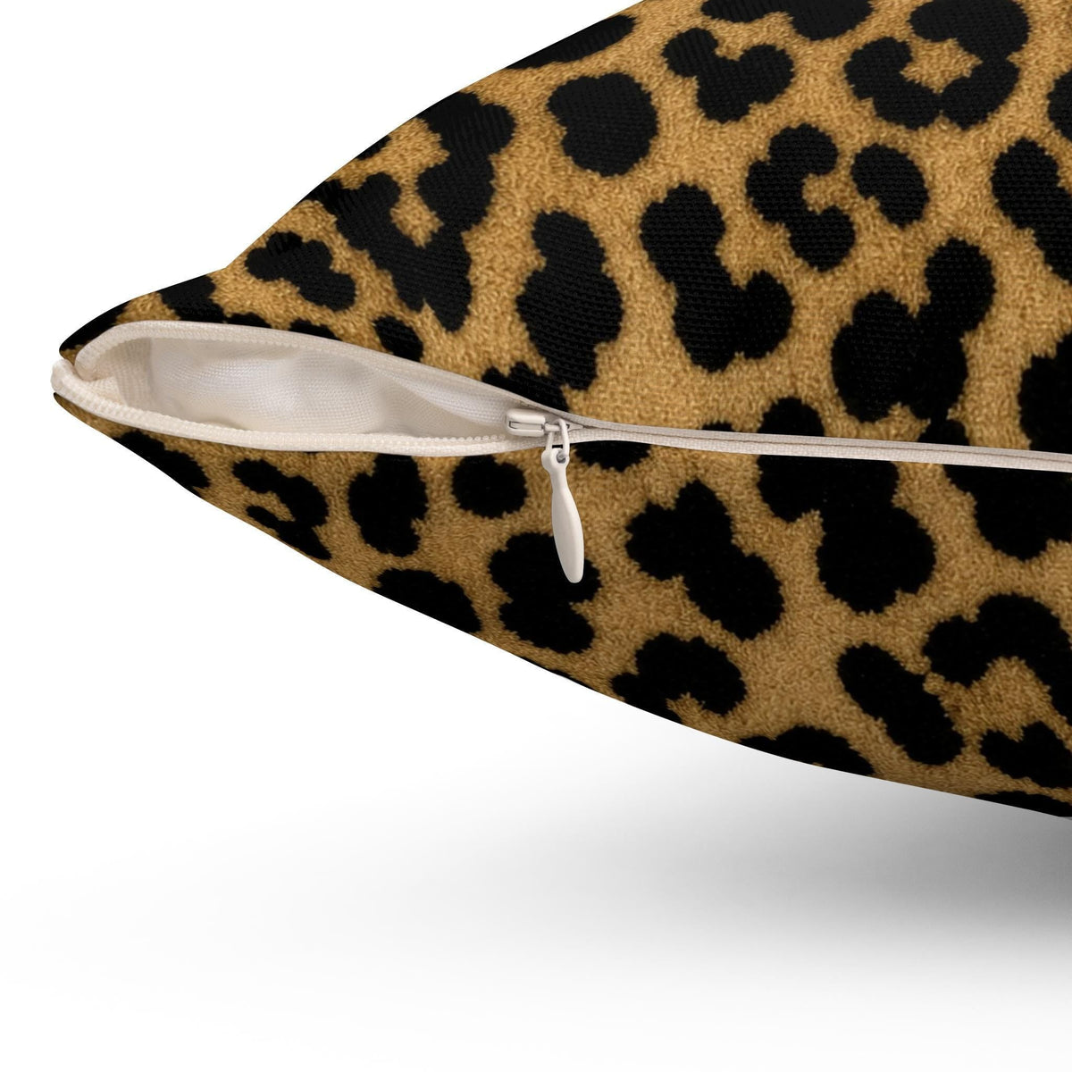 Cheetah Print Faux Linen Throw Pillow with Insert - Haven Walls