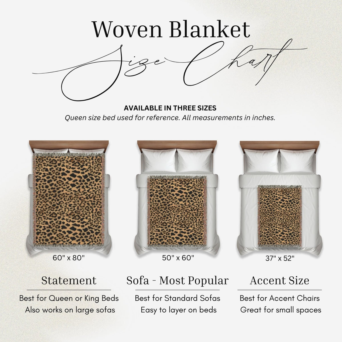 Cheetah Print Woven Throw Blanket - Haven Walls