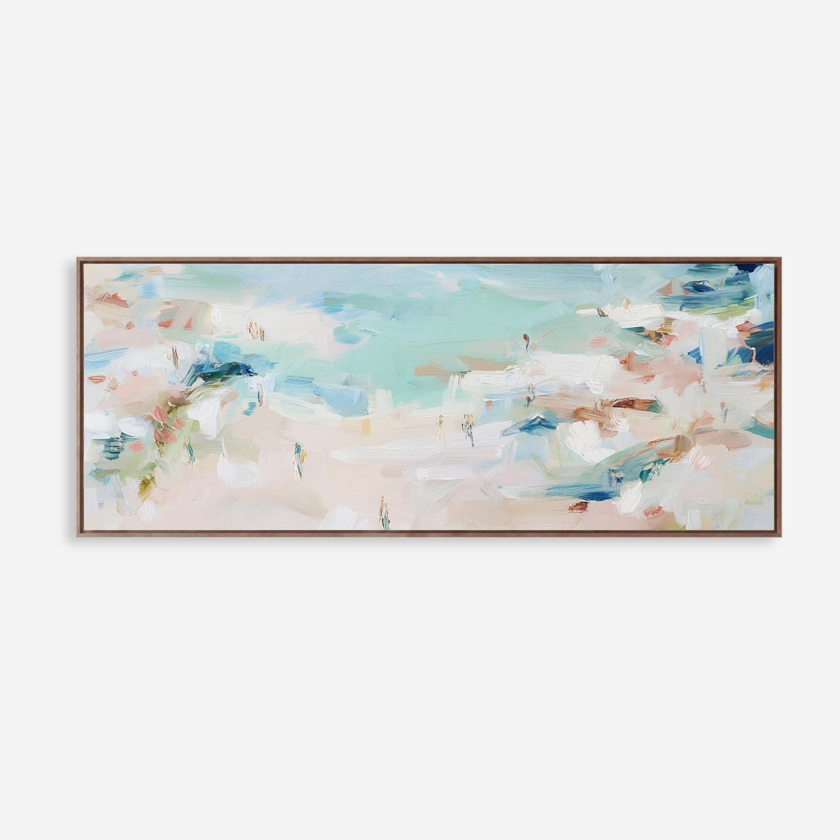 Coastal Abstract Canvas | Panoramic Wall Art - Oversized Beach House Decor - Haven Walls