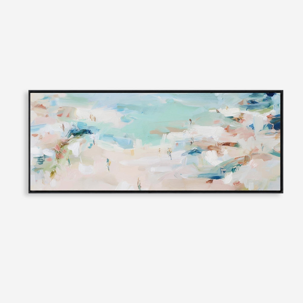 Coastal Abstract Canvas | Panoramic Wall Art - Oversized Beach House Decor - Haven Walls